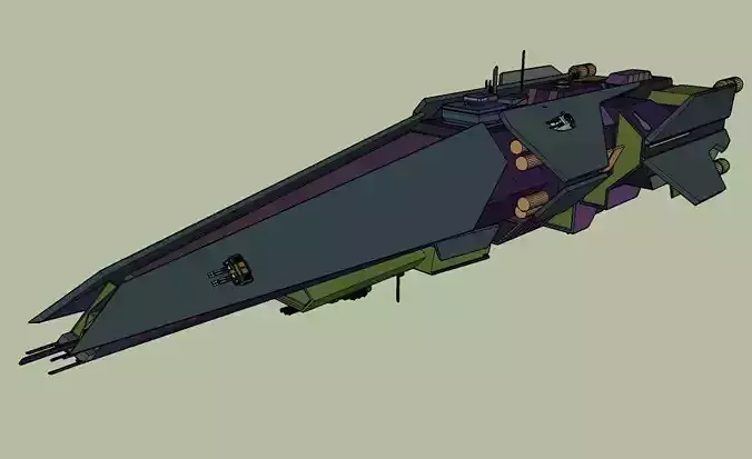 Wiarus - destroyer Free 3D model