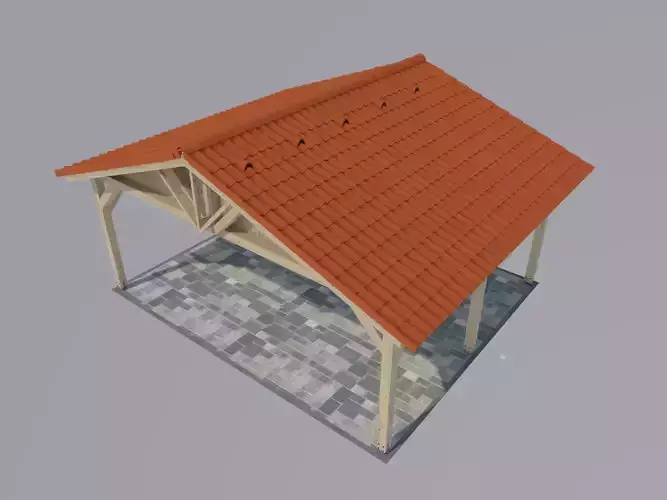 5x6 carport red tile