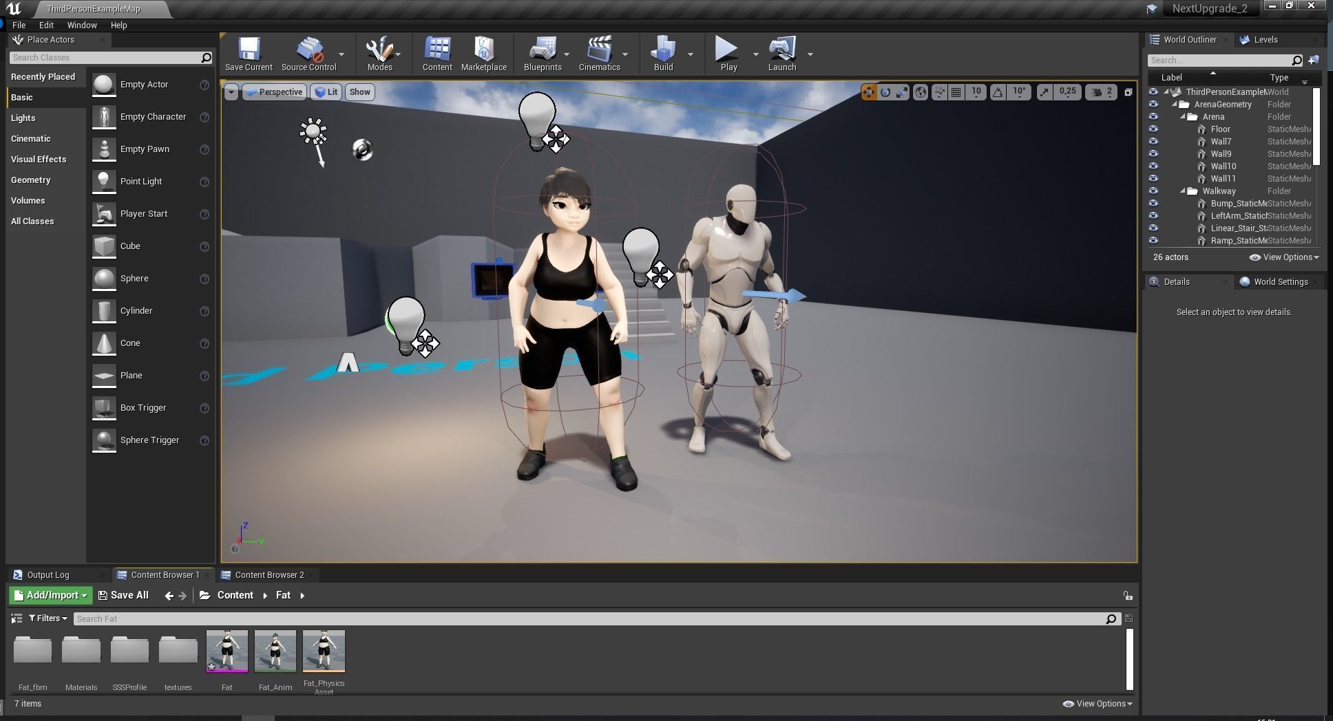 Fat Woman stylized girl cartoon Female Low-poly 3D model_27