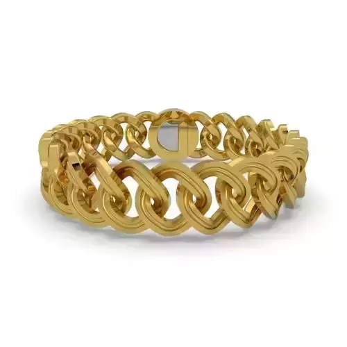 BRACELET-573-JEWELRY gold chain link bracelet