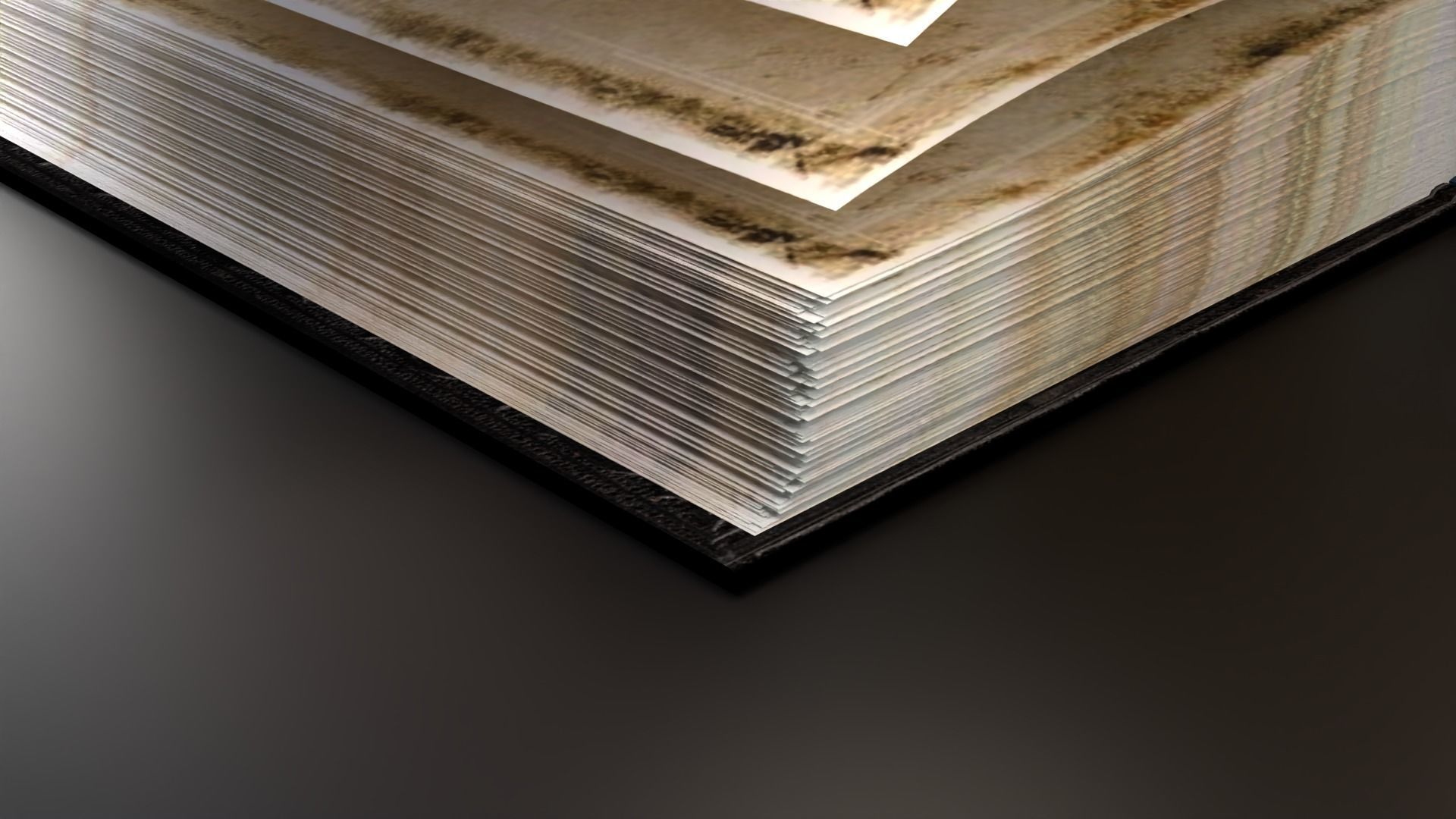 Old book with animation 3D model Low-poly 3D model_11