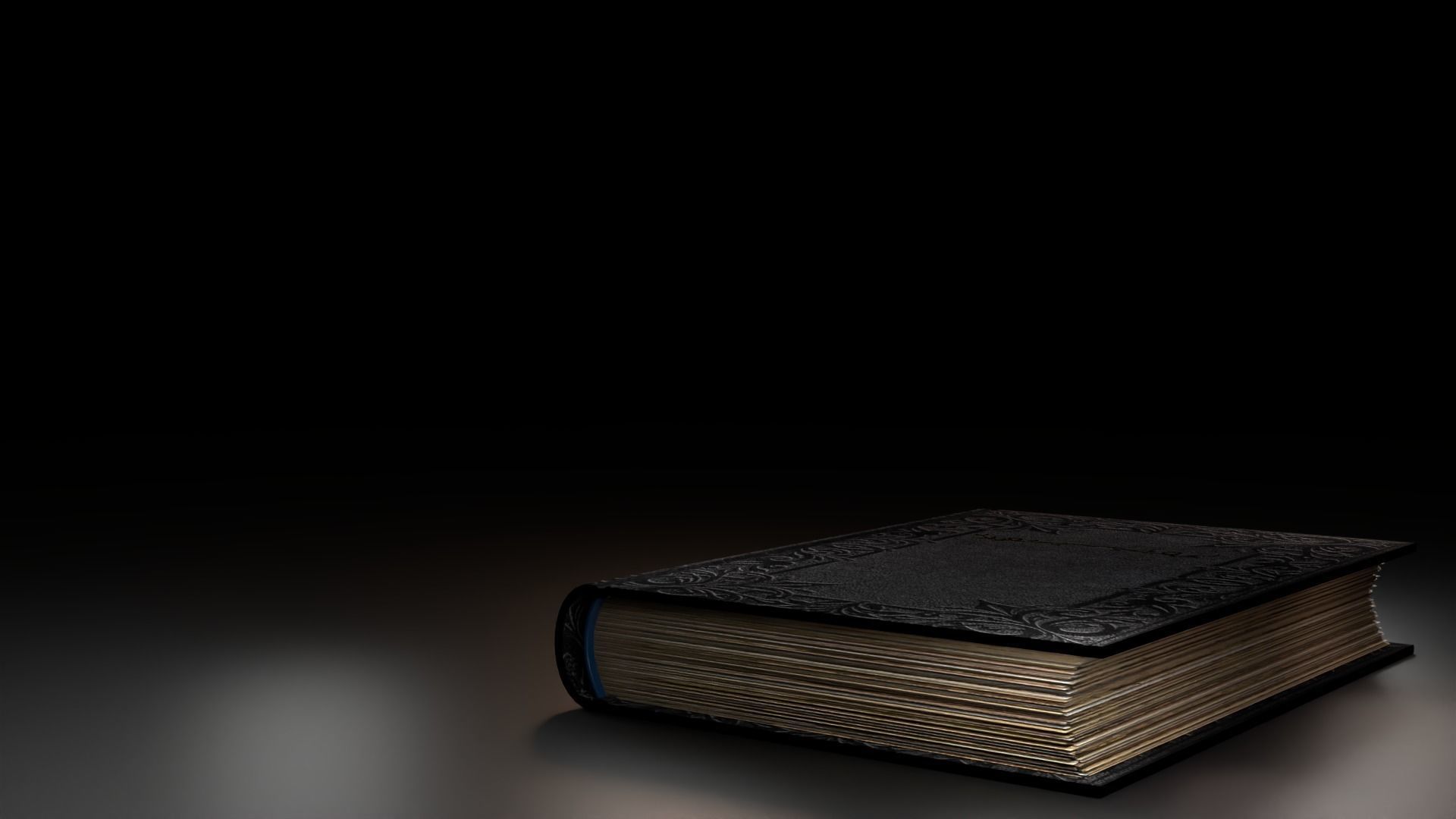 Old book with animation 3D model Low-poly 3D model_6