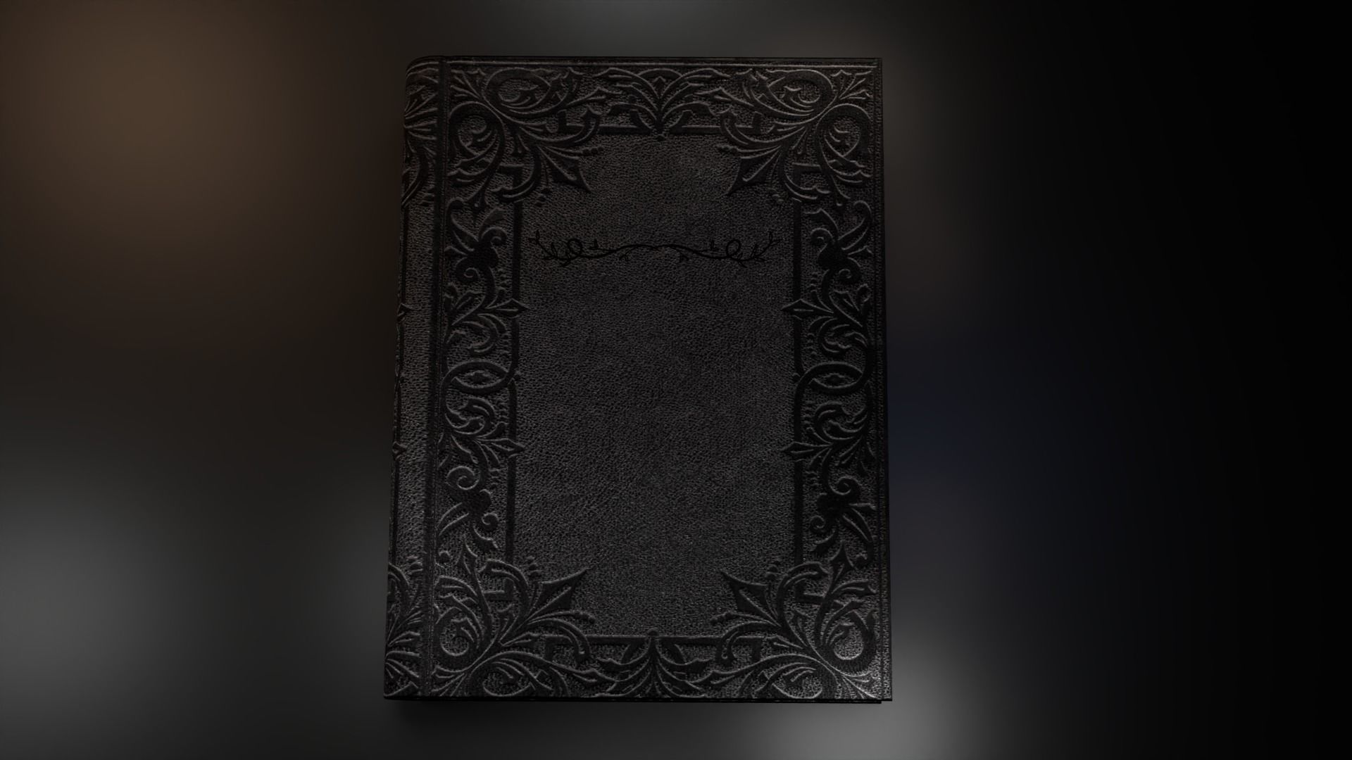 Old book with animation 3D model Low-poly 3D model_3