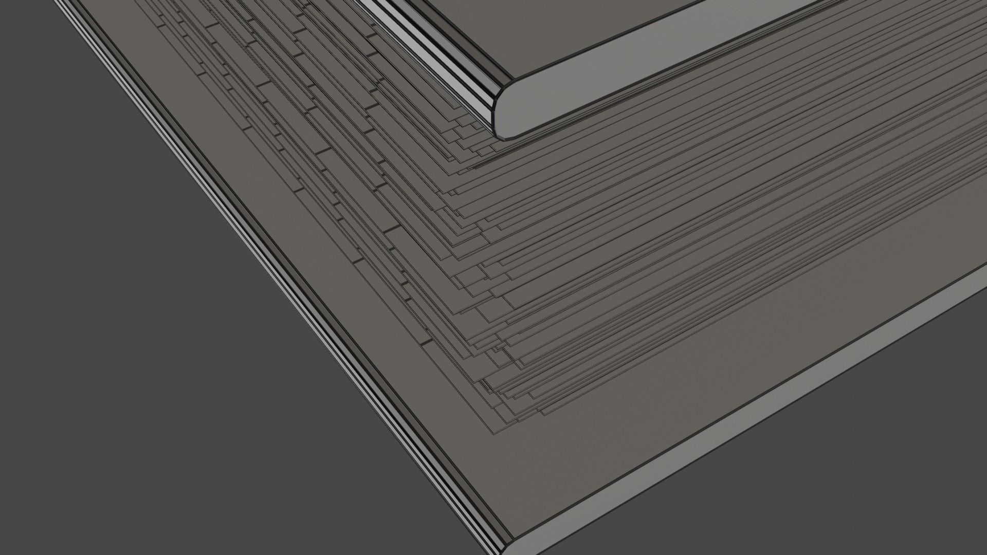 Old book with animation 3D model Low-poly 3D model_13