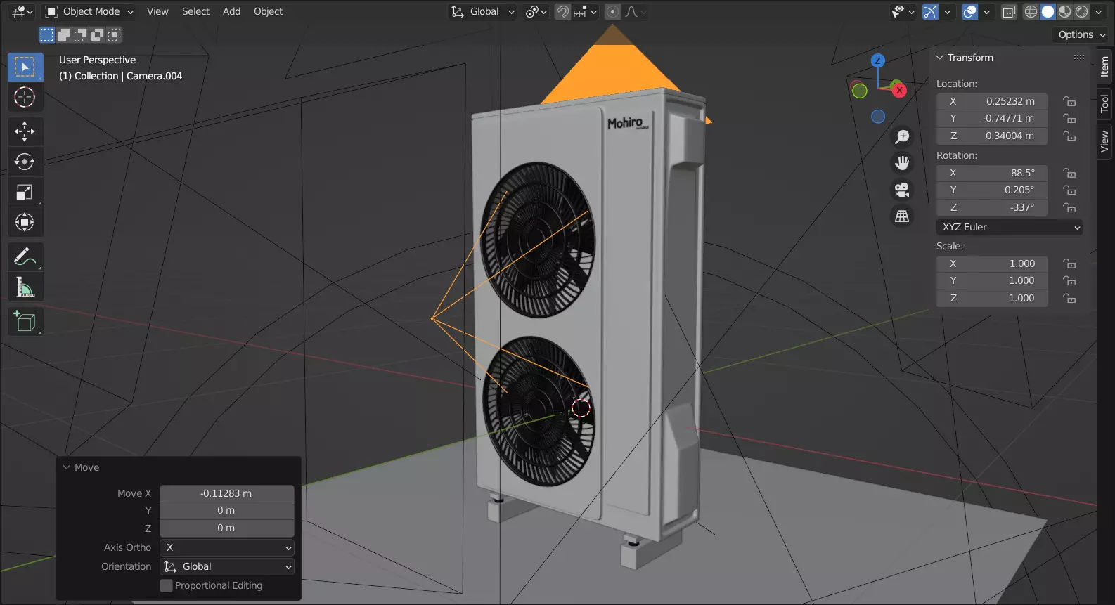 two heat pumps 3D model