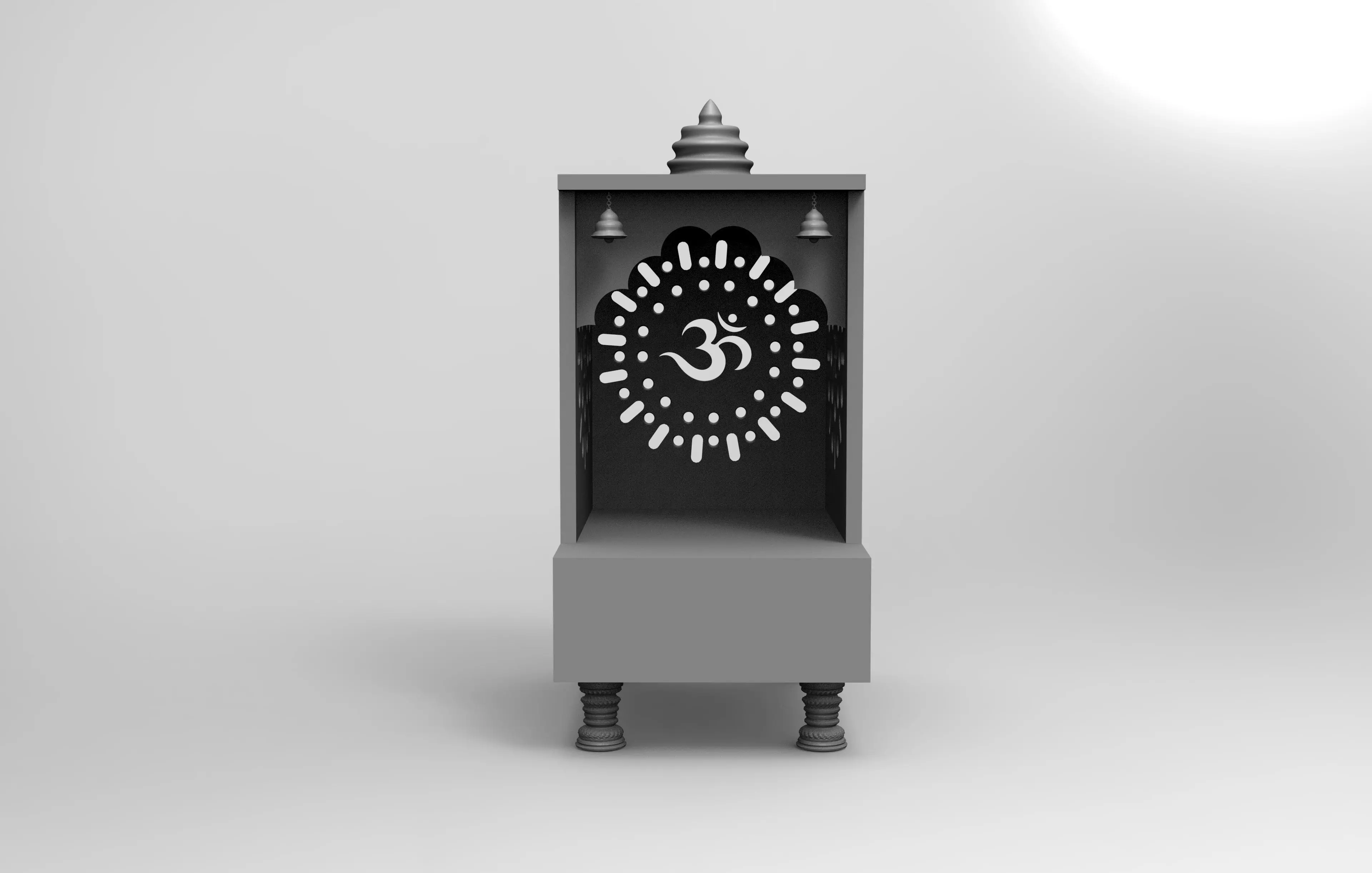 temple clock 3D print model_0