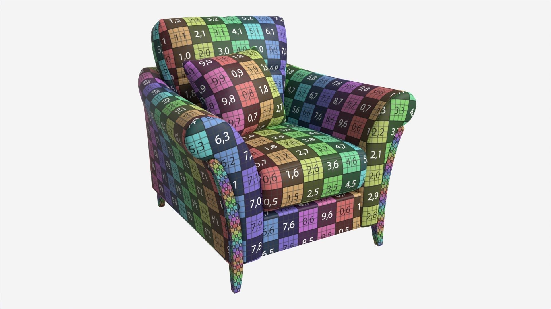 Armchair Ercol Trieste 3D model_6