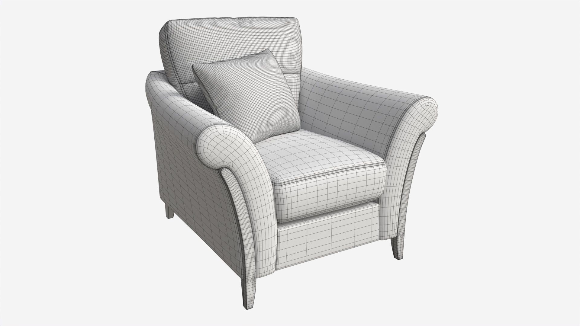 Armchair Ercol Trieste 3D model_5