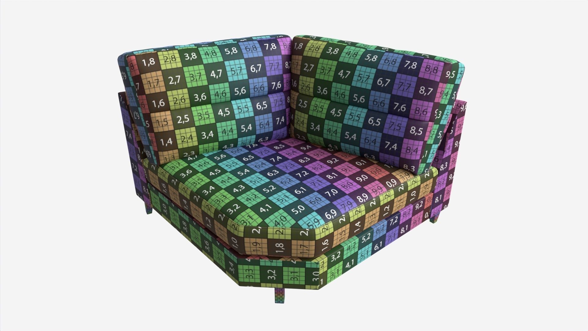 Curved Corner Unit Ercol Trieste 3D model_6