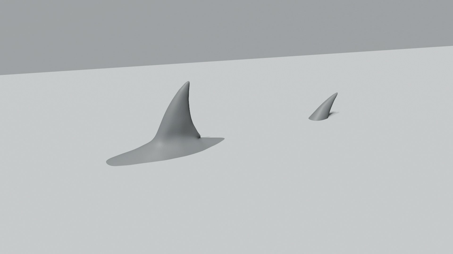 Shark Fin and Tail - Creative Decoration - STL Printable 3D print model_6