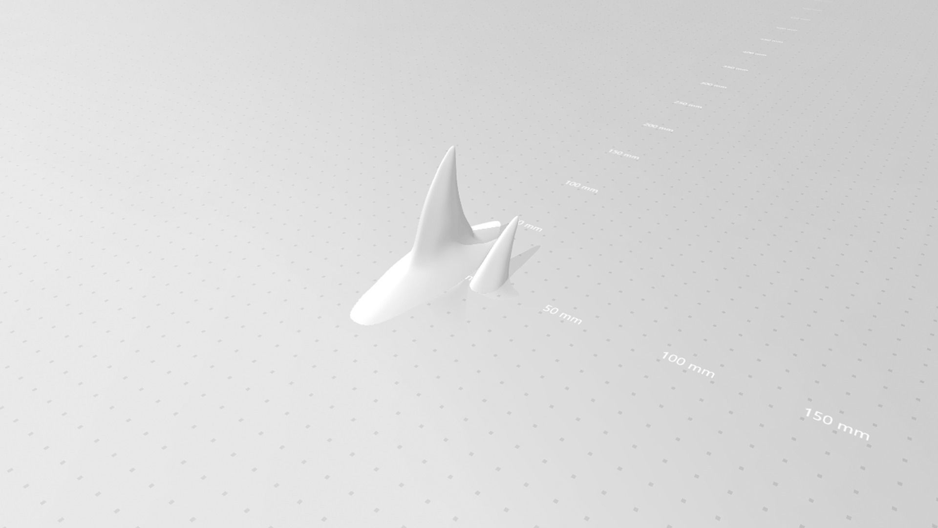 Shark Fin and Tail - Creative Decoration - STL Printable 3D print model_22