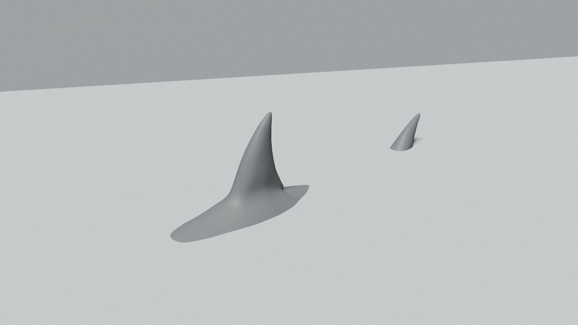 Shark Fin and Tail - Creative Decoration - STL Printable 3D print model_2