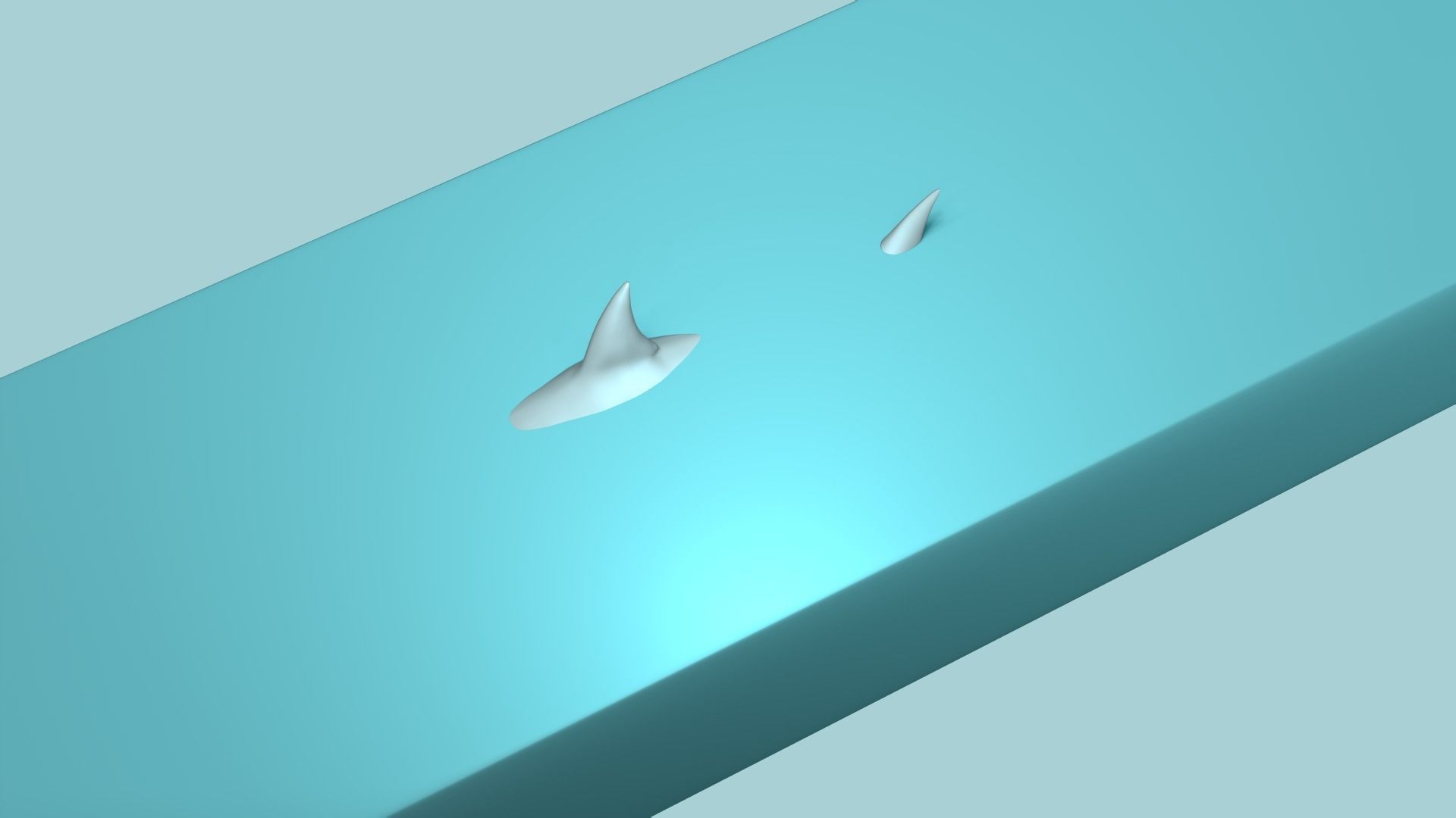 Shark Fin and Tail - Creative Decoration - STL Printable 3D print model_8