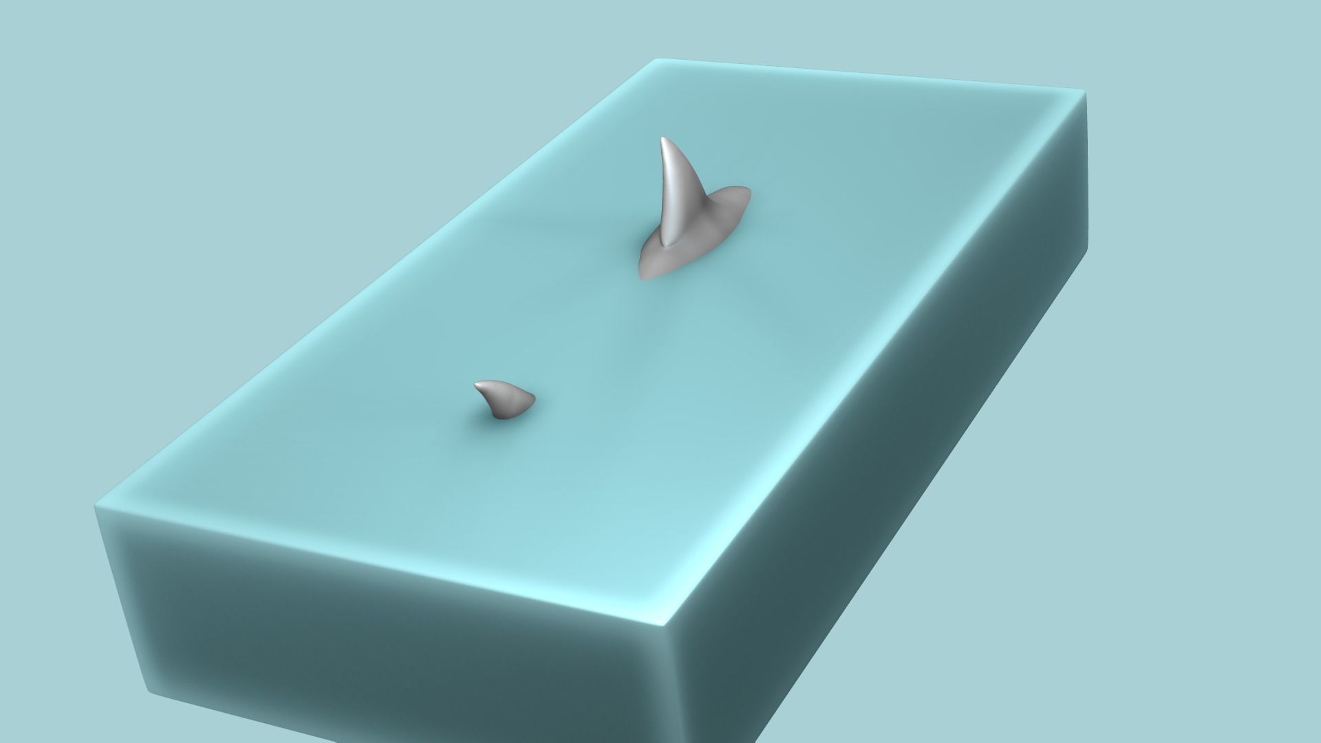 Shark Fin and Tail - Creative Decoration - STL Printable 3D print model_4