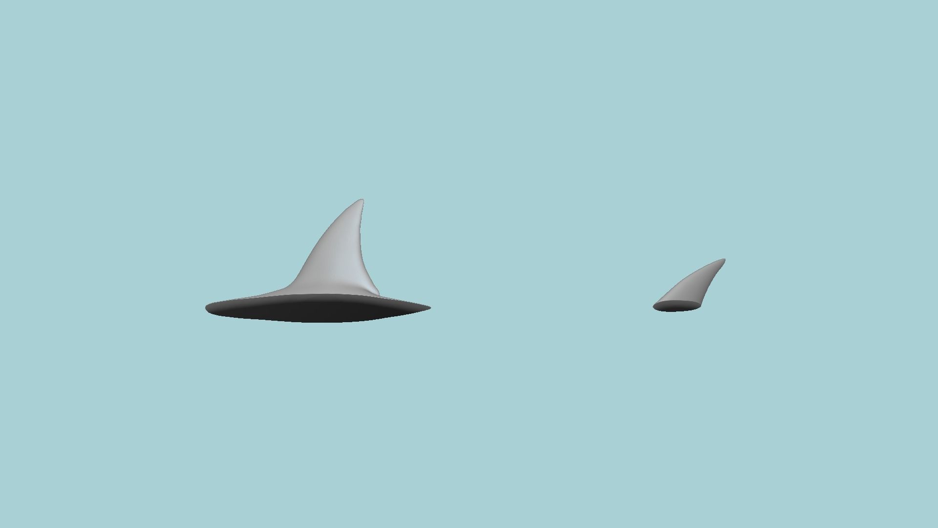 Shark Fin and Tail - Creative Decoration - STL Printable 3D print model_16