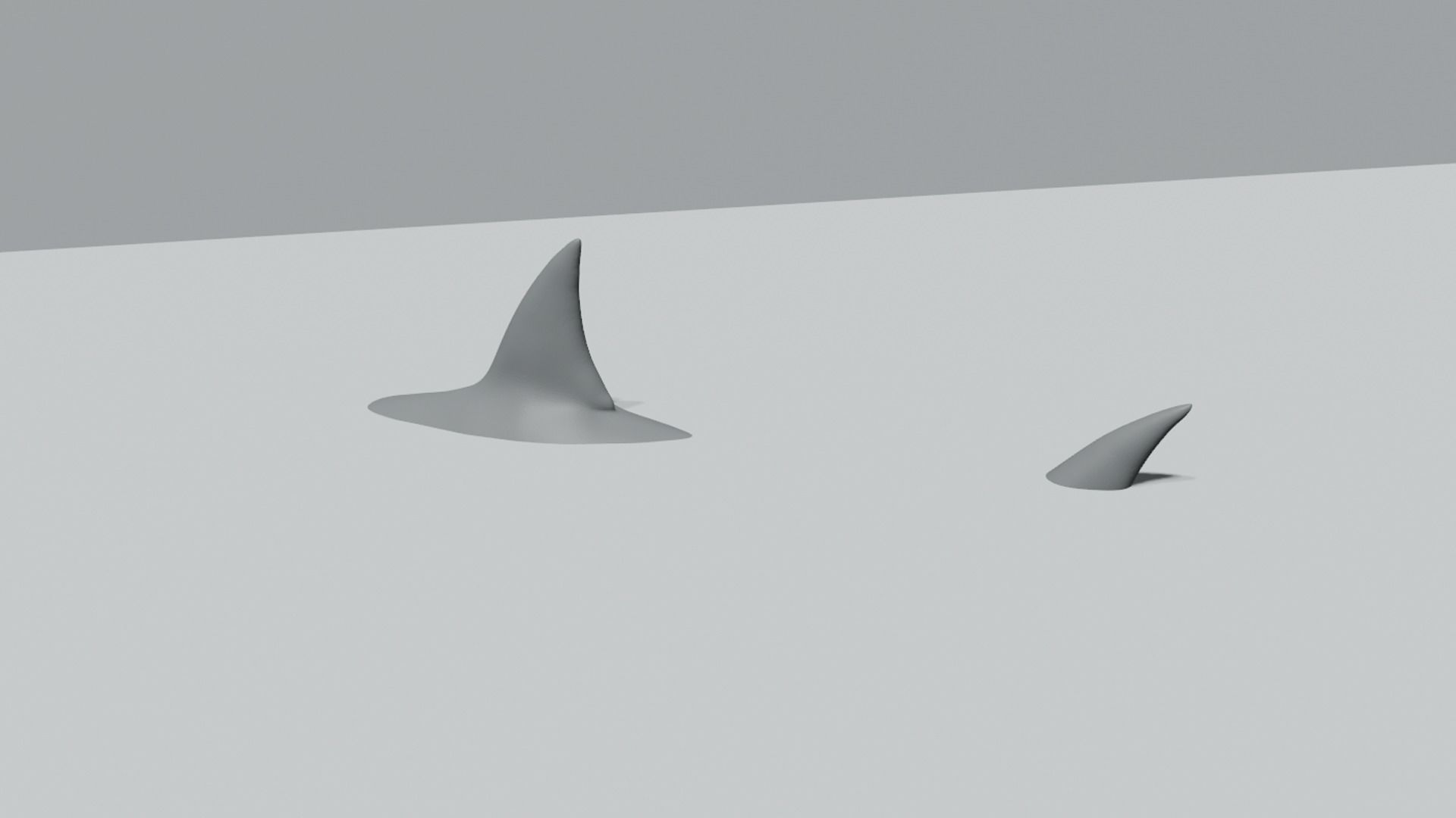 Shark Fin and Tail - Creative Decoration - STL Printable 3D print model_7