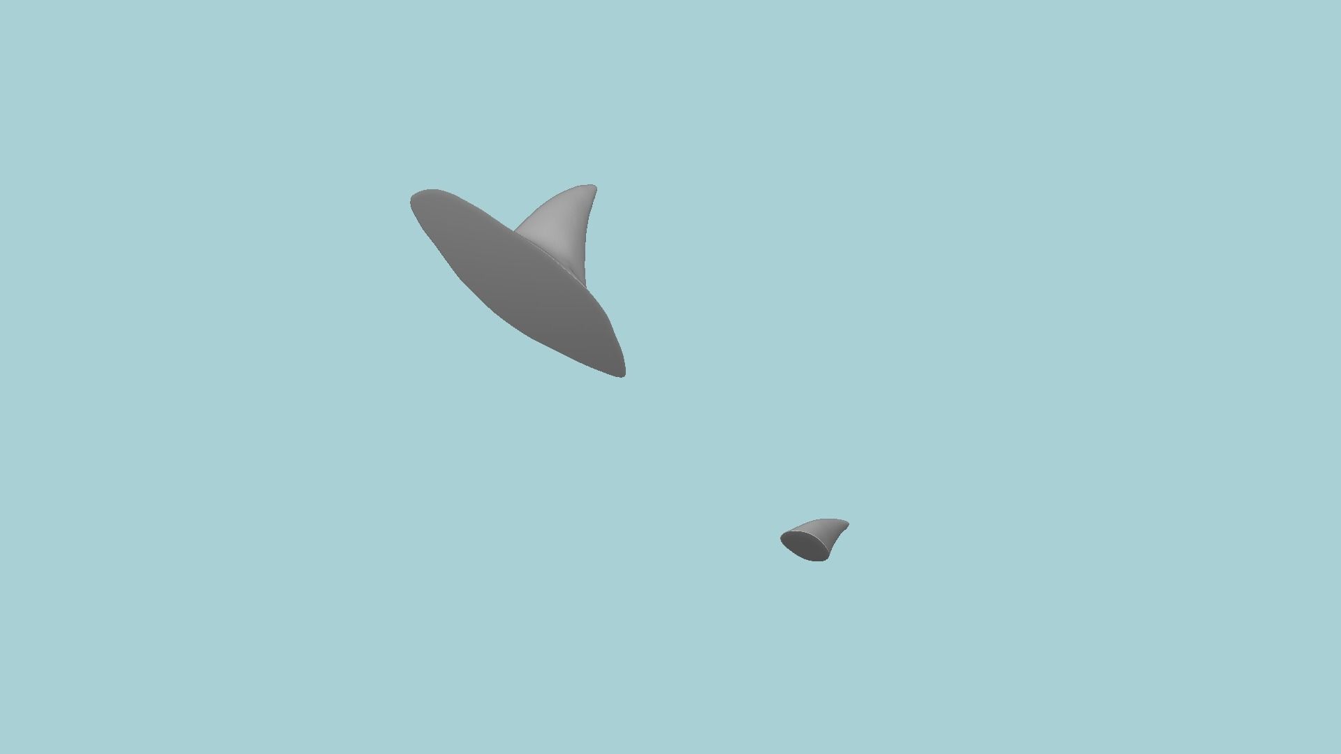 Shark Fin and Tail - Creative Decoration - STL Printable 3D print model_14