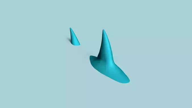 Shark Fin and Tail - Creative Decoration - STL Printable 3D print model