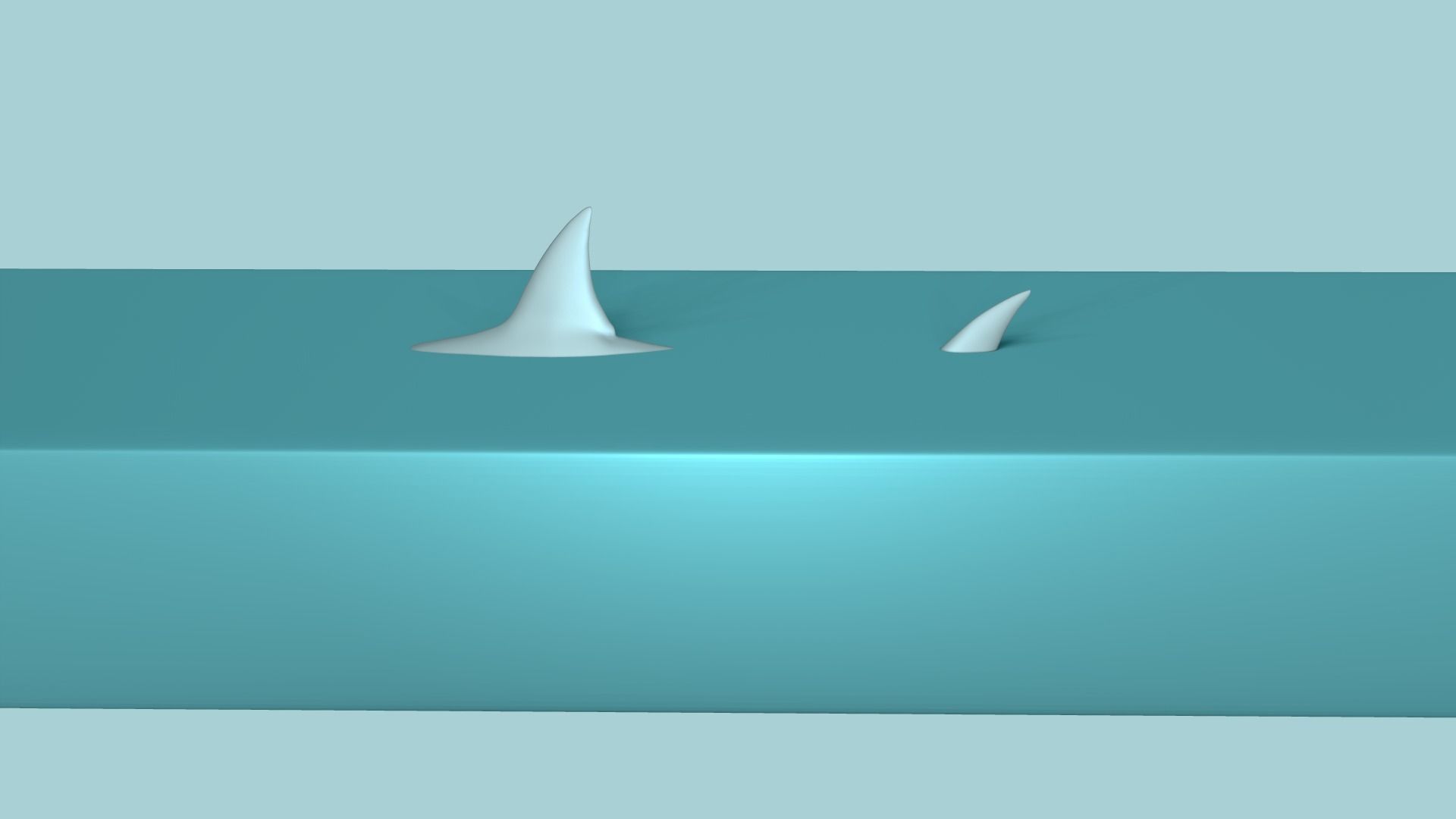 Shark Fin and Tail - Creative Decoration - STL Printable 3D print model_11