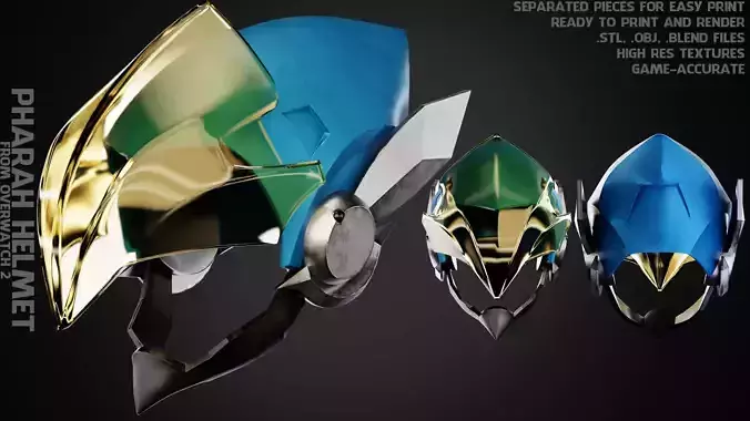 Overwatch 2 Pharah Helmet for Cosplay