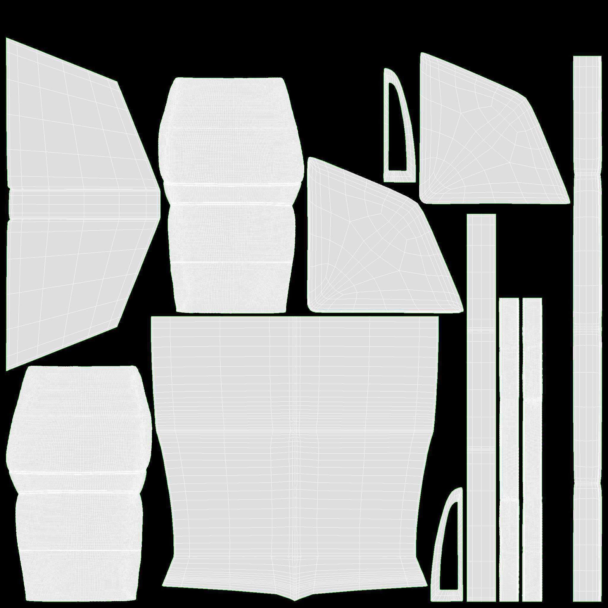 Square Corner Unit Ercol Trieste 3D model_8