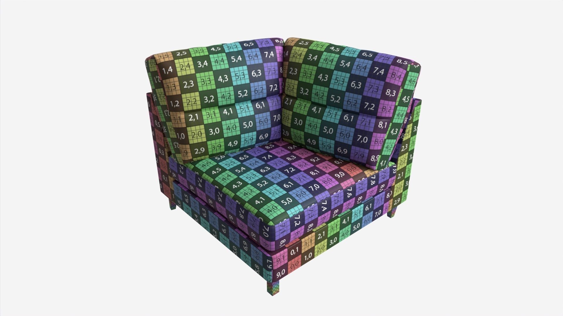 Square Corner Unit Ercol Trieste 3D model_6