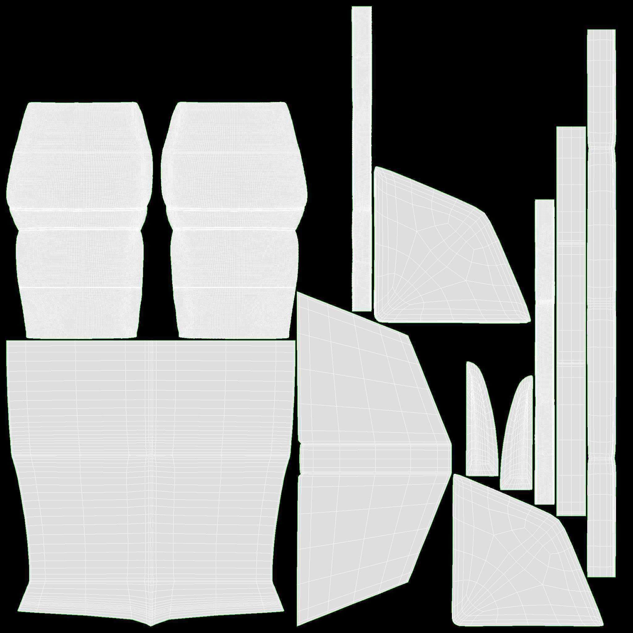 Square Corner Unit Ercol Trieste 3D model_7