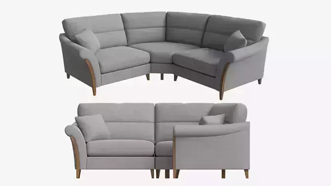 Module Corner Sofa Ercol Trieste 01 3D model