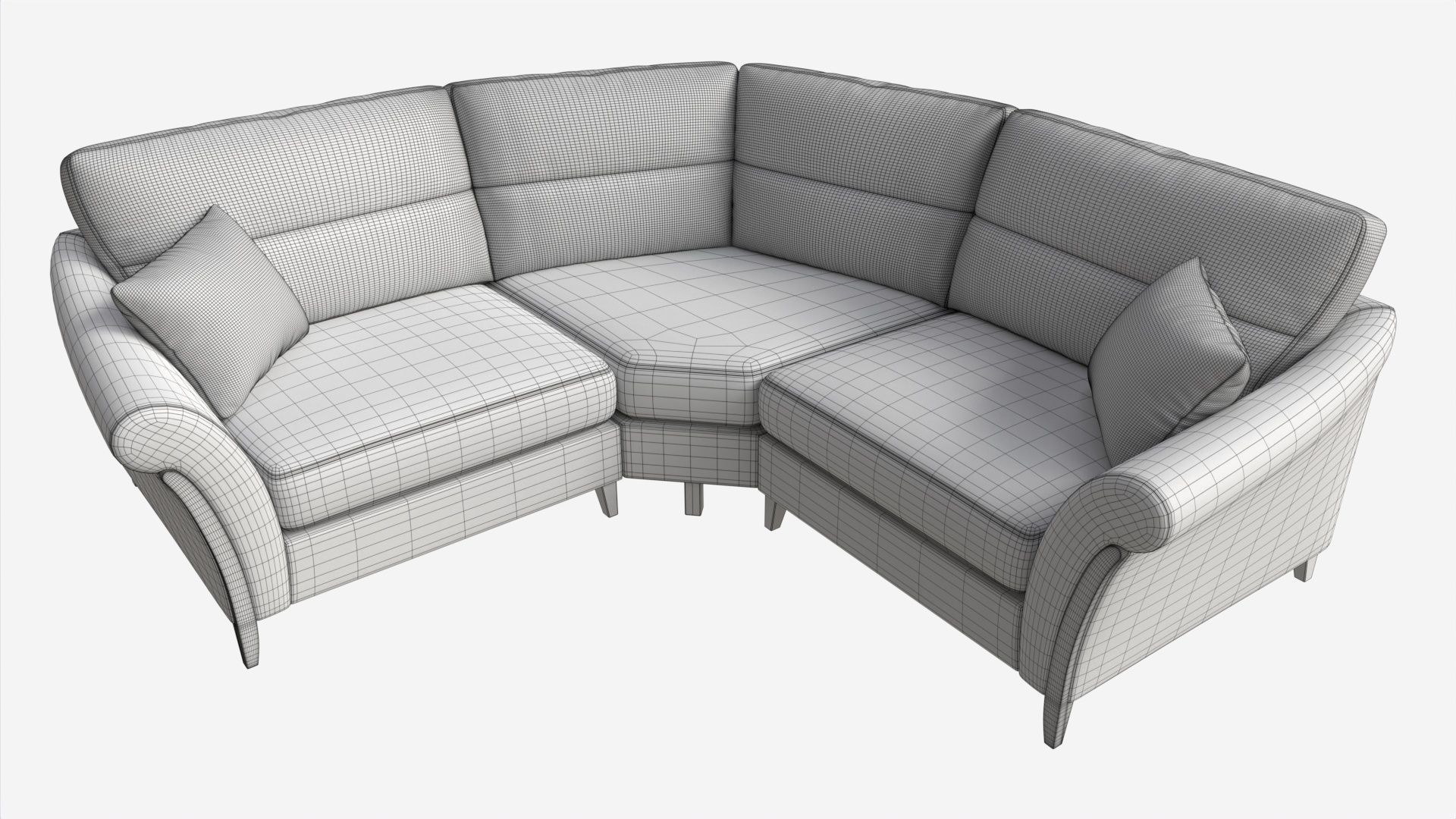 Module Corner Sofa Ercol Trieste 01 3D model_6