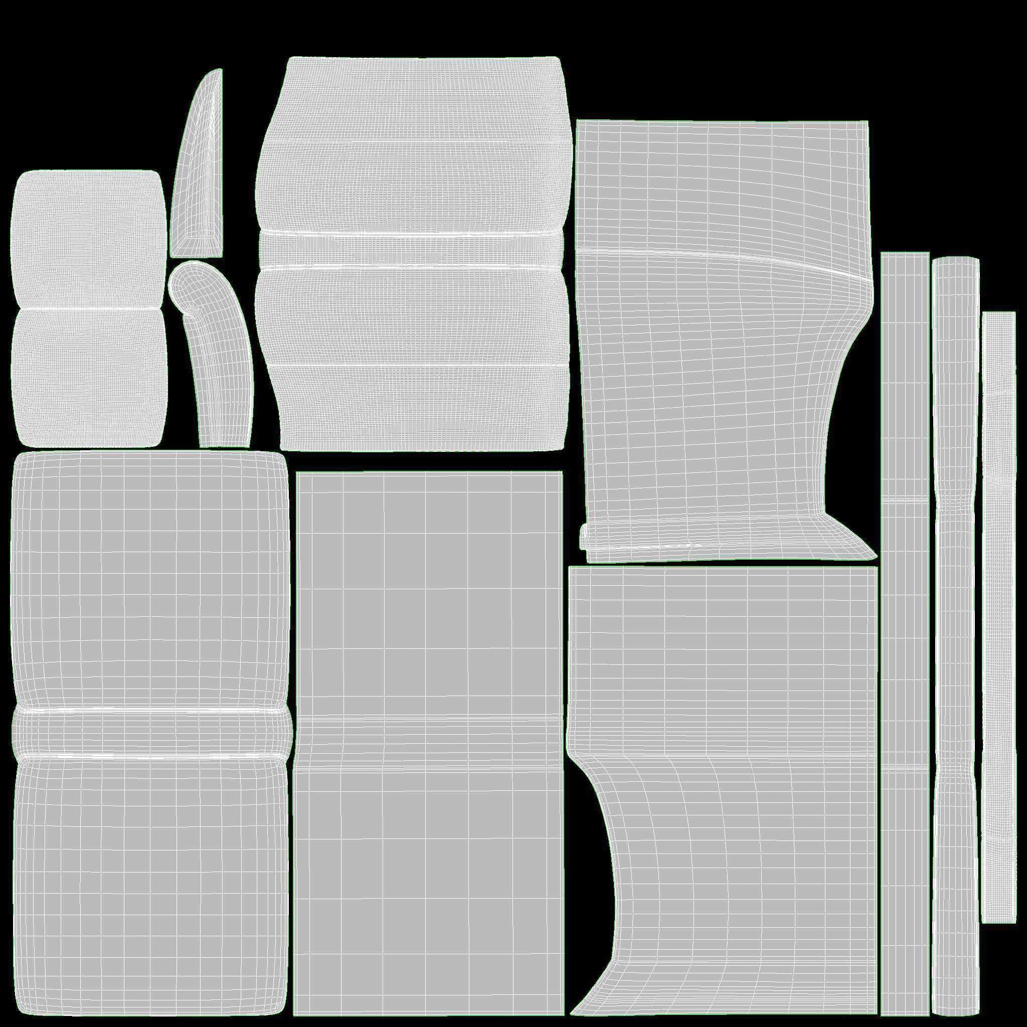 Module Corner Sofa Ercol Trieste 01 3D model_9