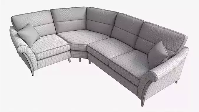 Module Corner Sofa Ercol Trieste 04 3D model 7