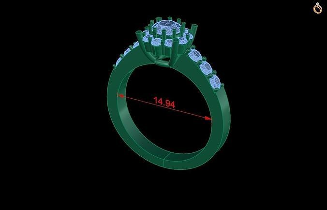 Rings 38 3D print model