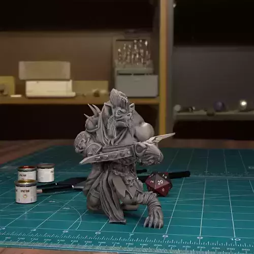 Gnoll Crossbow 01 - Pre-Supported