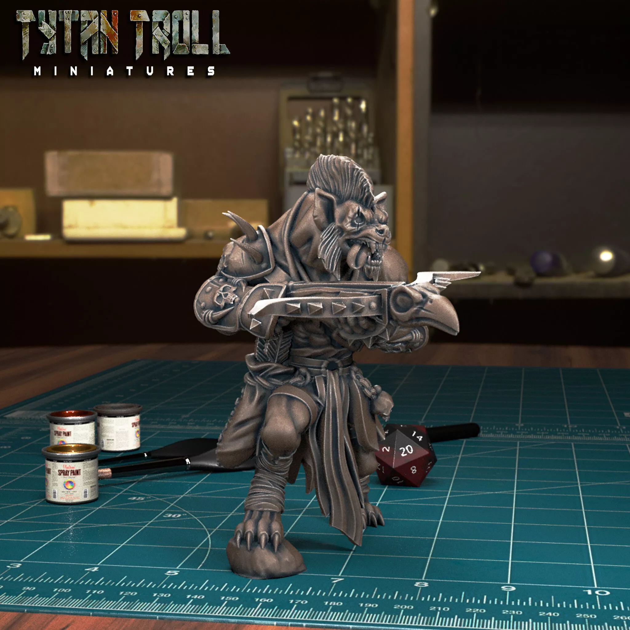 Gnoll Crossbow 02 - Pre-Supported 3D print model