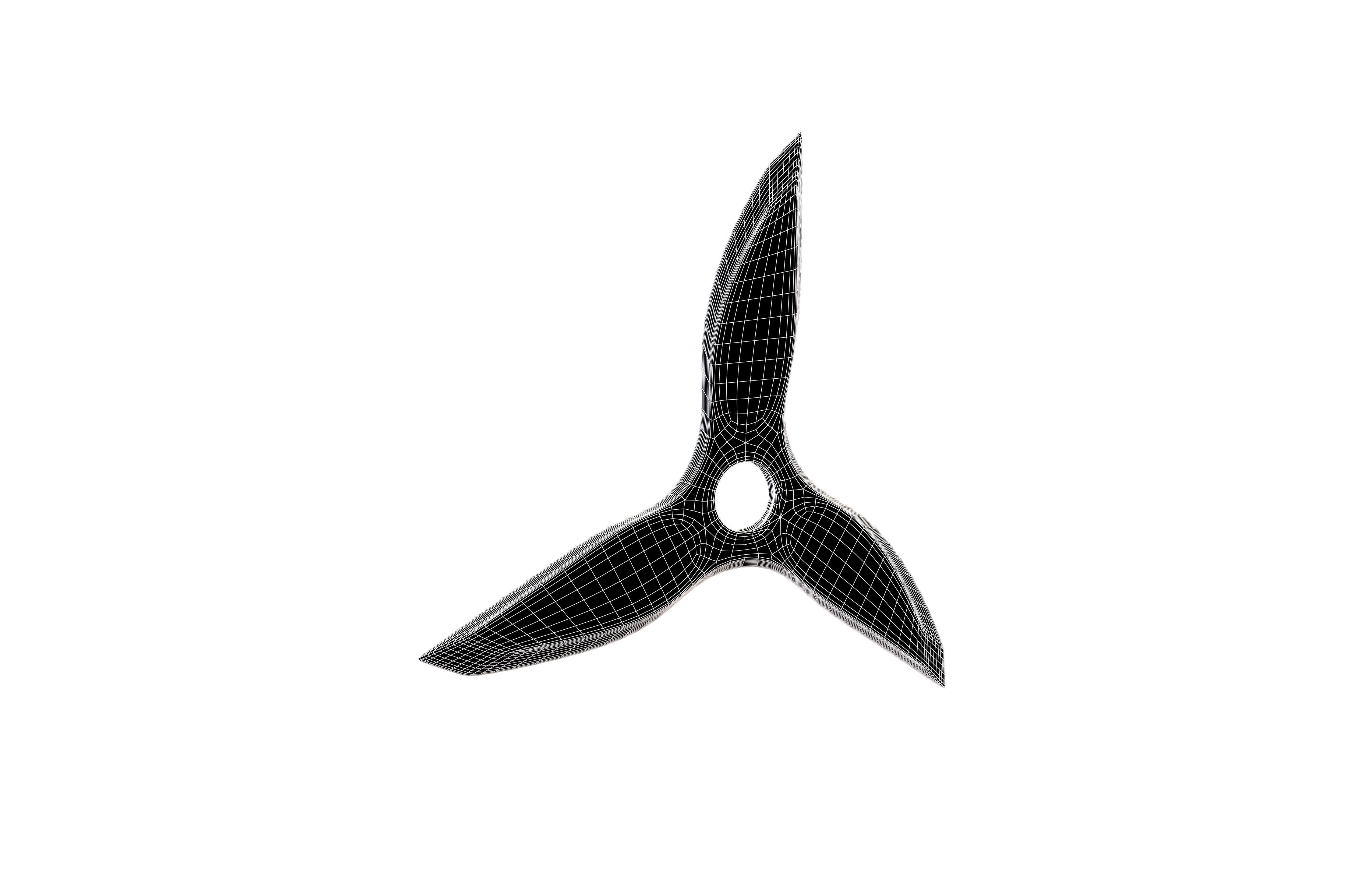 Shuriken v3 002 Low-poly 3D model_5
