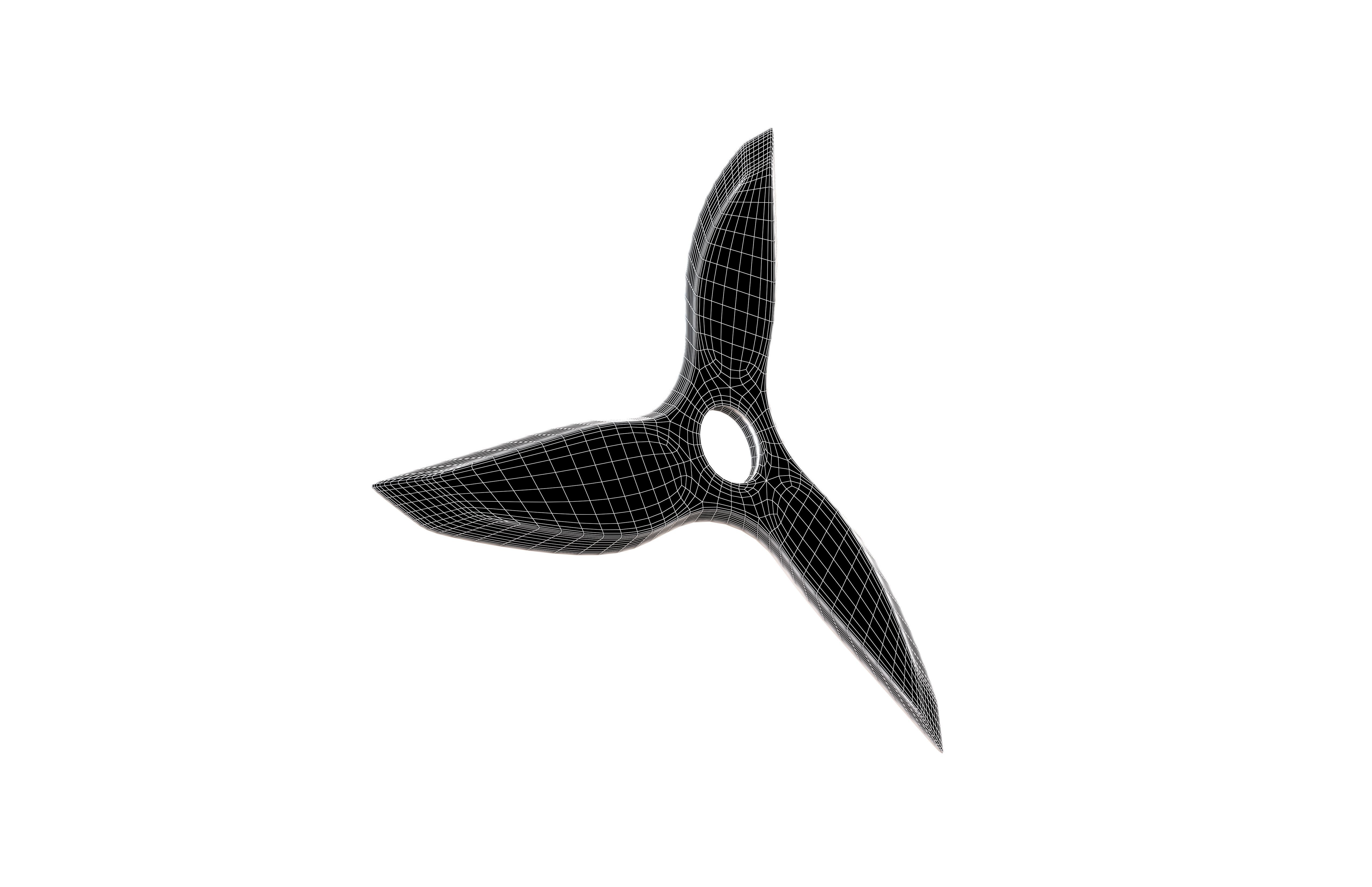 Shuriken v3 002 Low-poly 3D model_7
