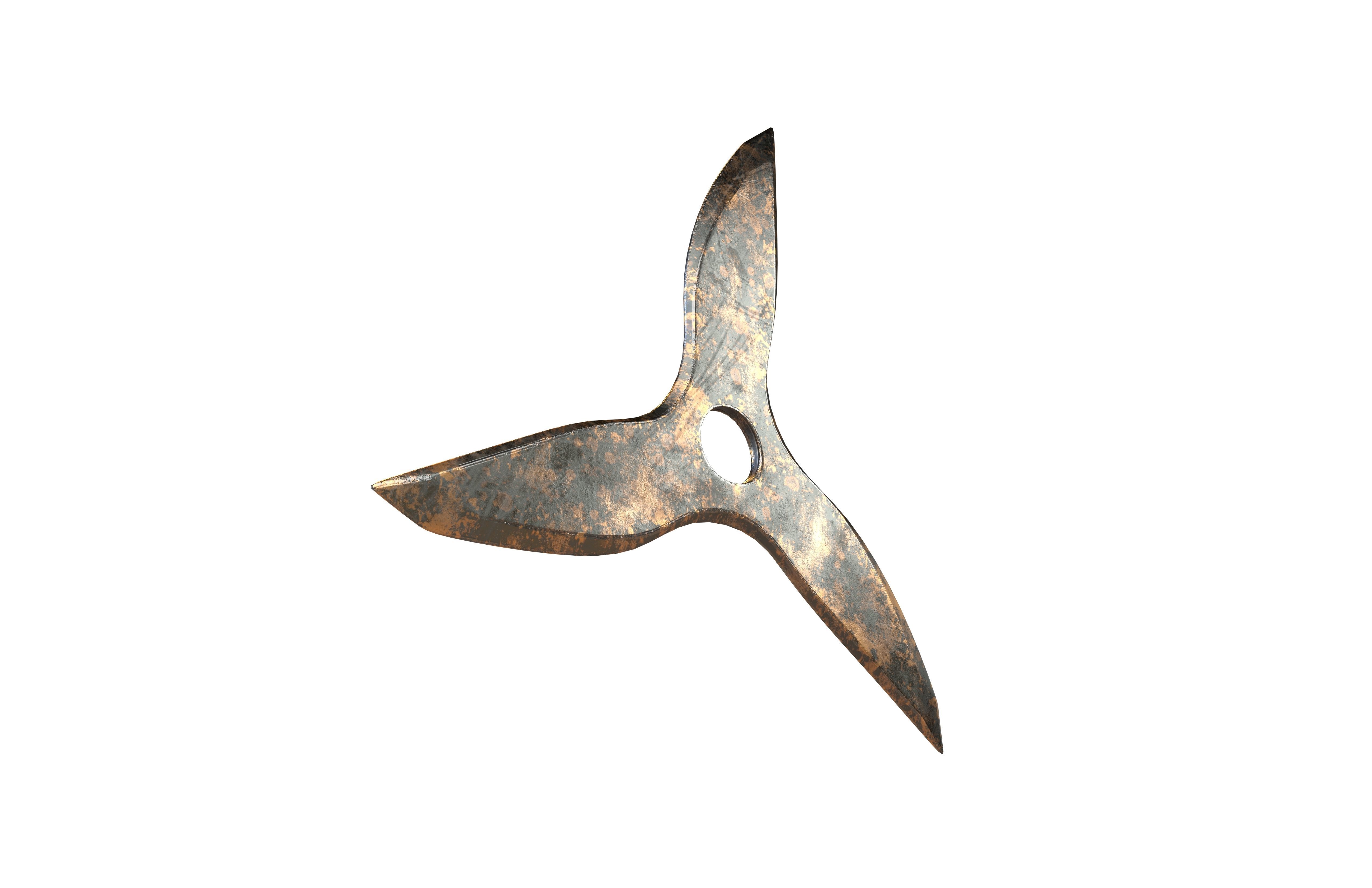 Shuriken v3 003 Low-poly 3D model_3
