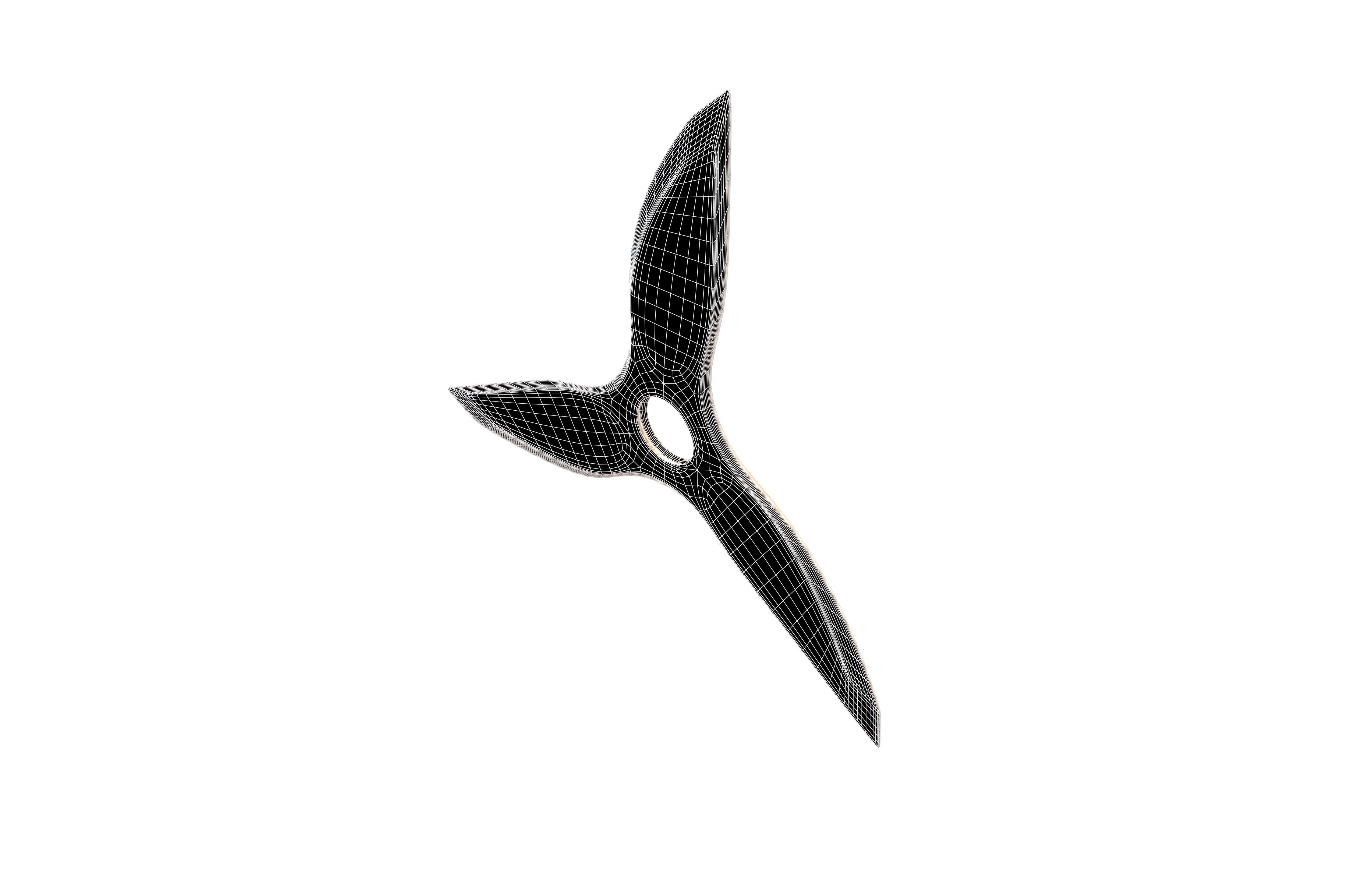 Shuriken v3 003 Low-poly 3D model_6