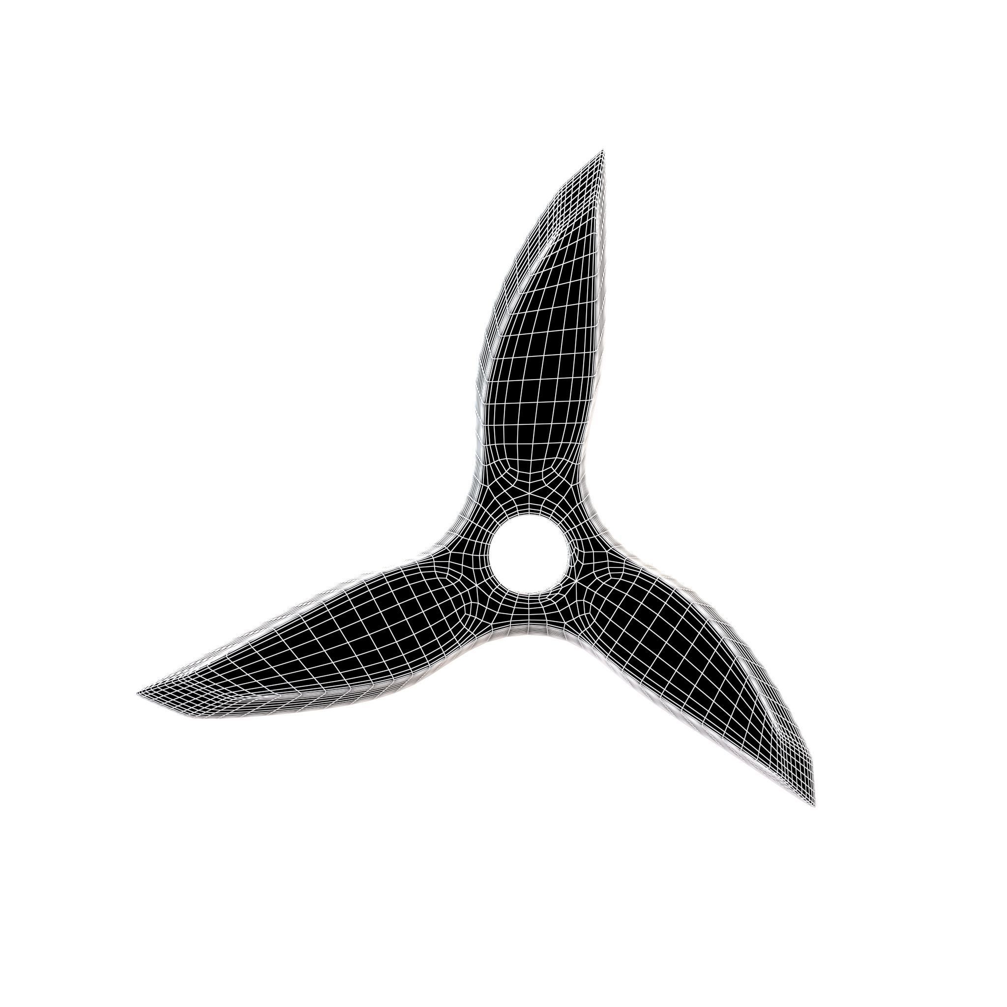 Shuriken v3 003 Low-poly 3D model_4