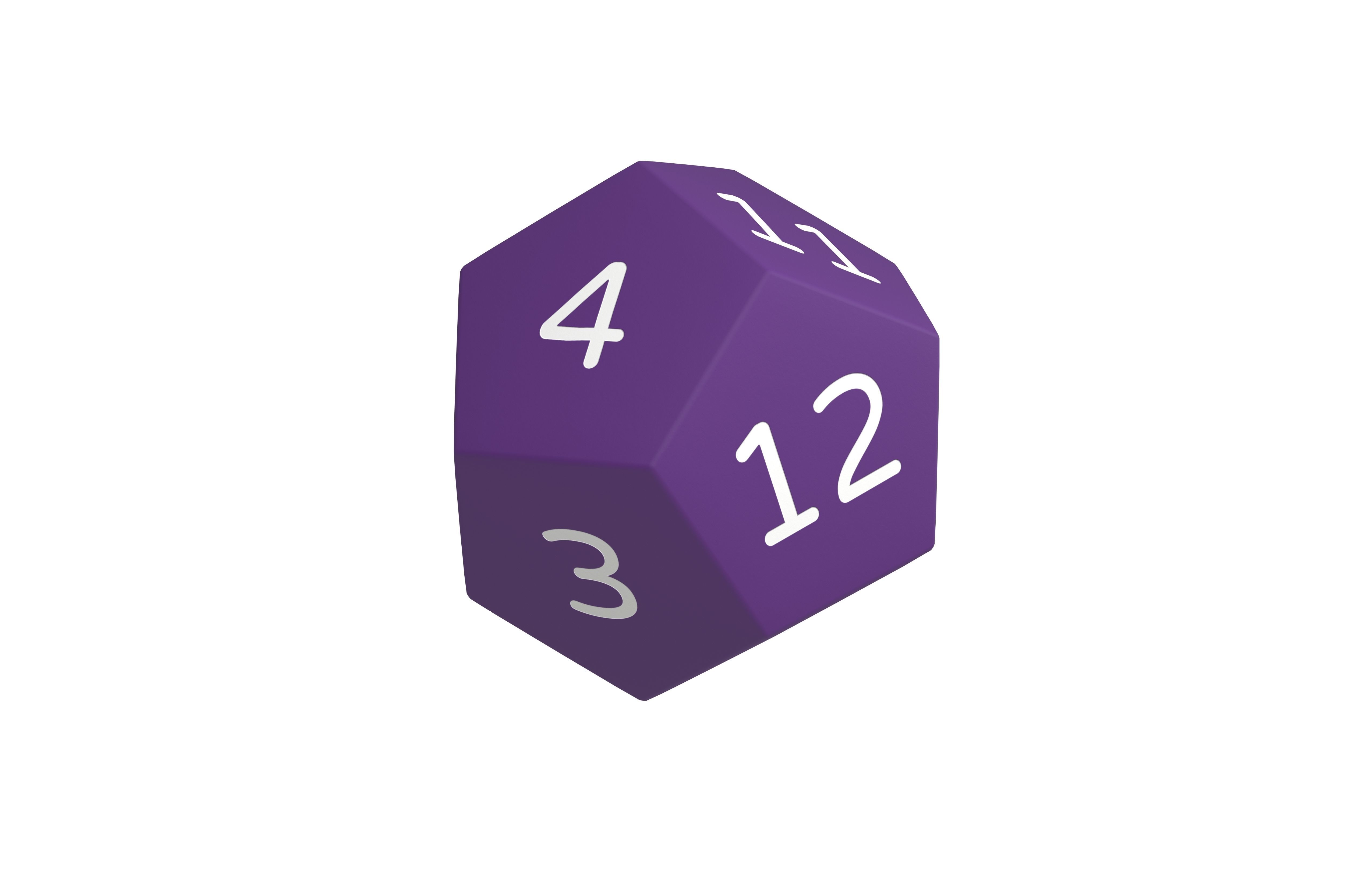 D12 Dice V1 002 Low-poly 3D model_2
