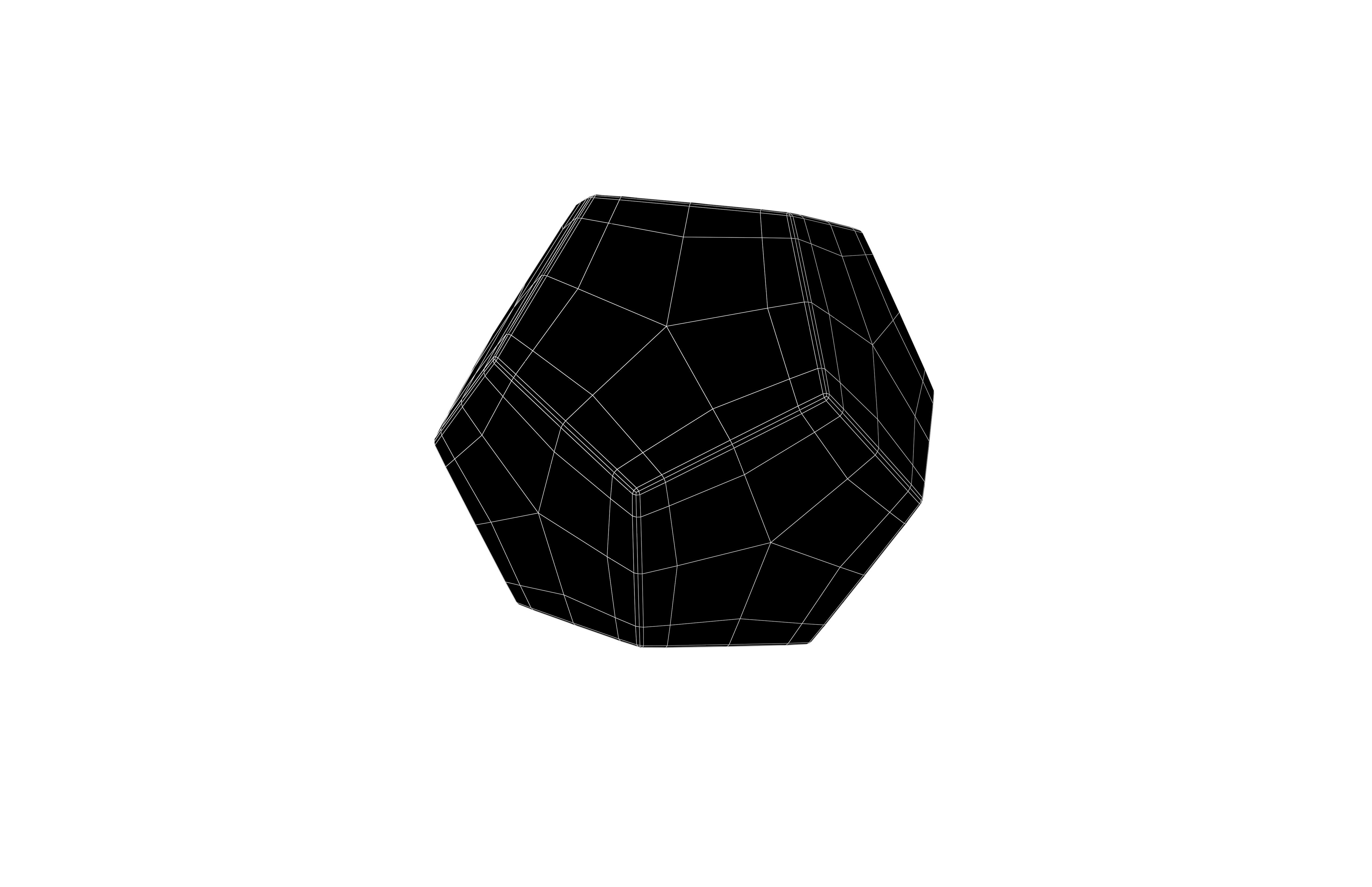 D12 Dice V1 002 Low-poly 3D model_6