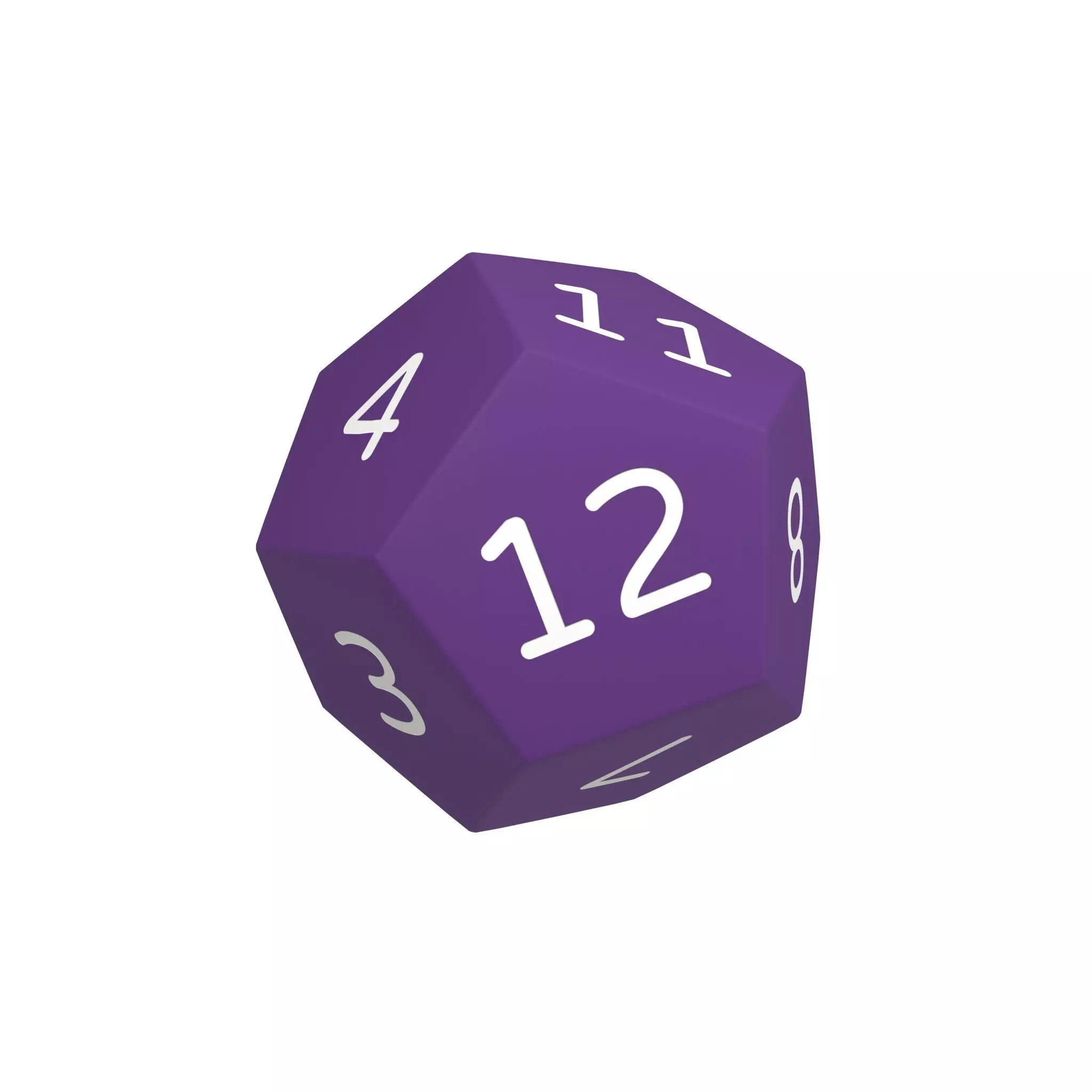 D12 Dice V1 002 Low-poly 3D model_0