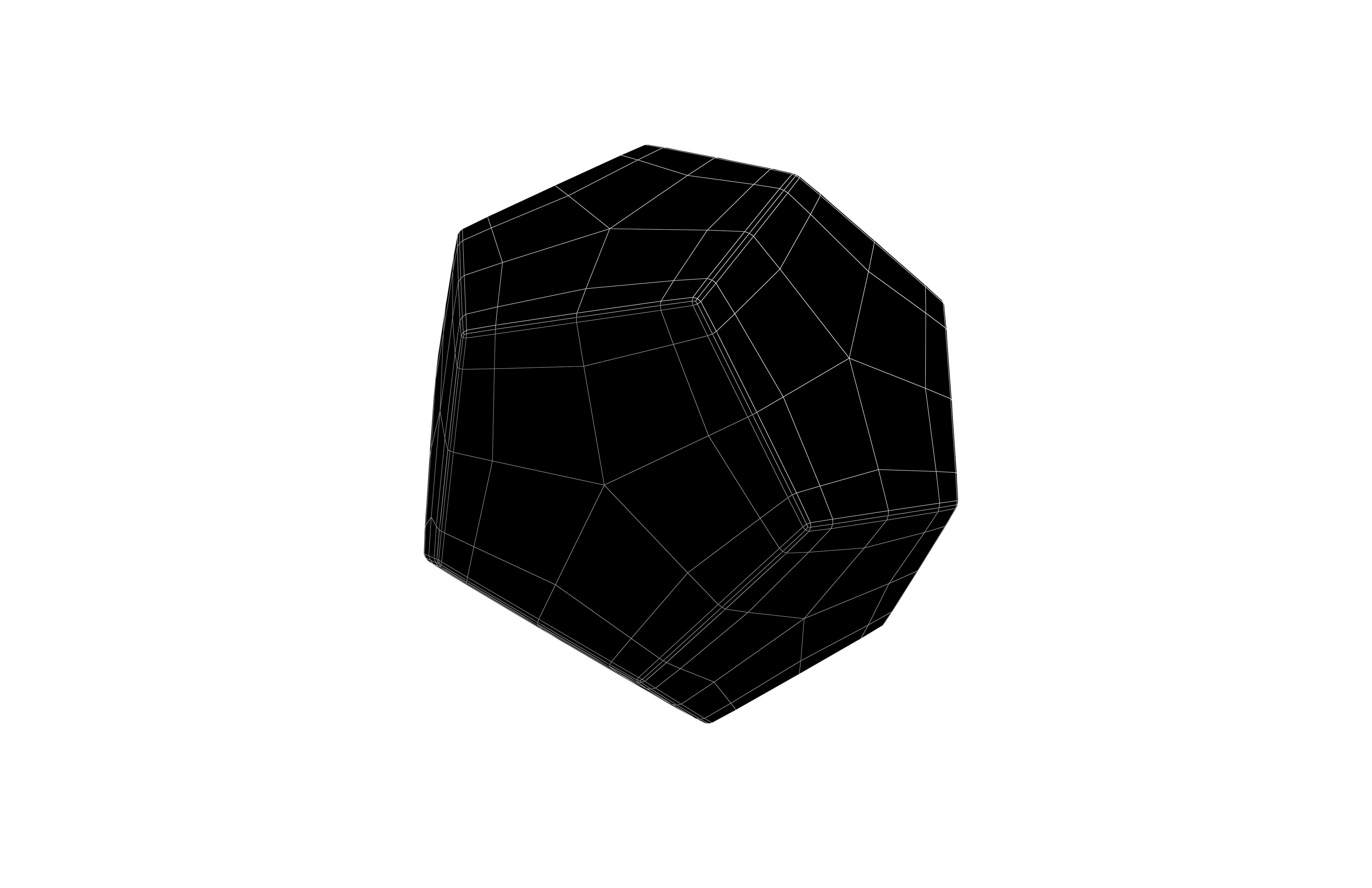D12 Dice V1 003 Low-poly 3D model_6