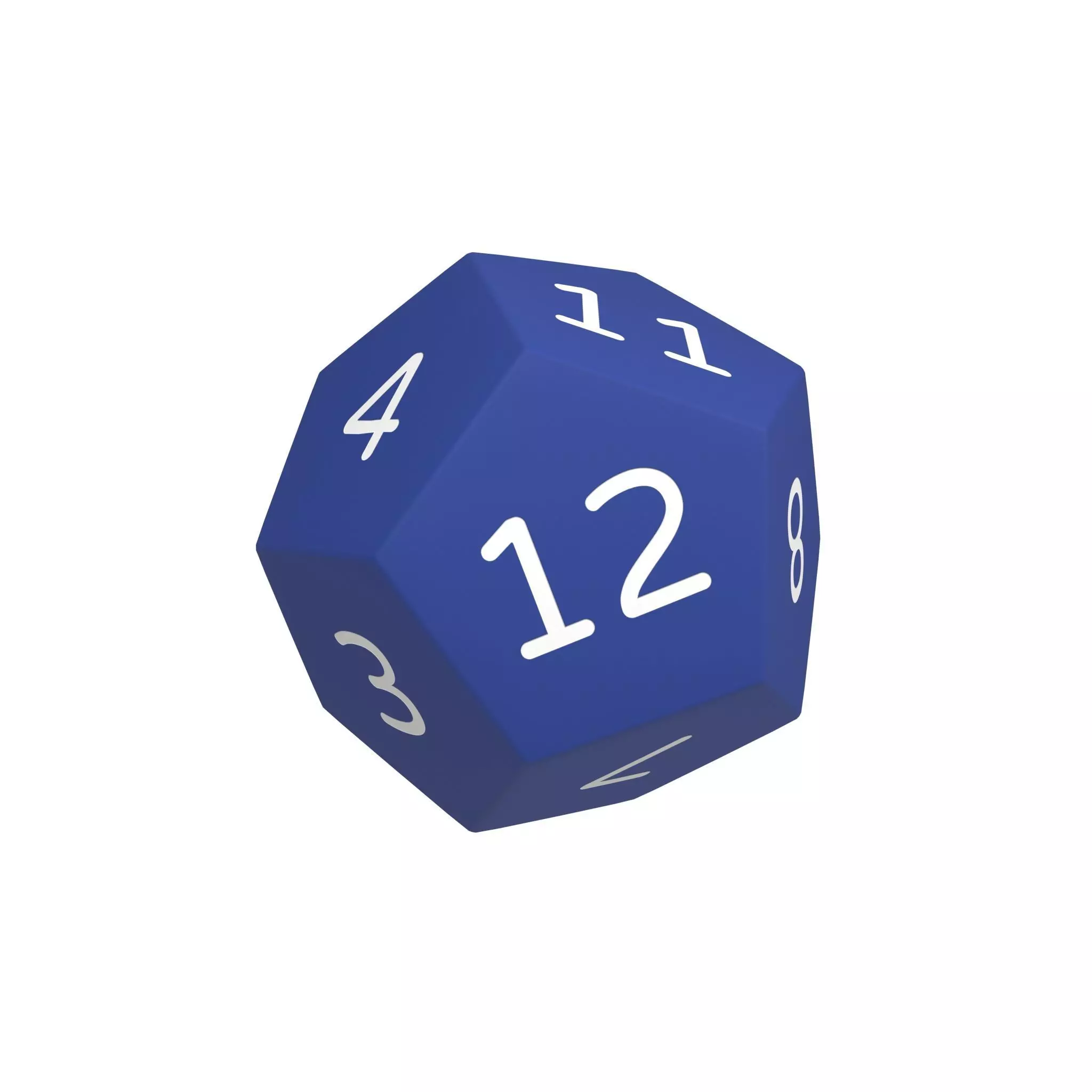 D12 Dice V1 003 Low-poly 3D model_0
