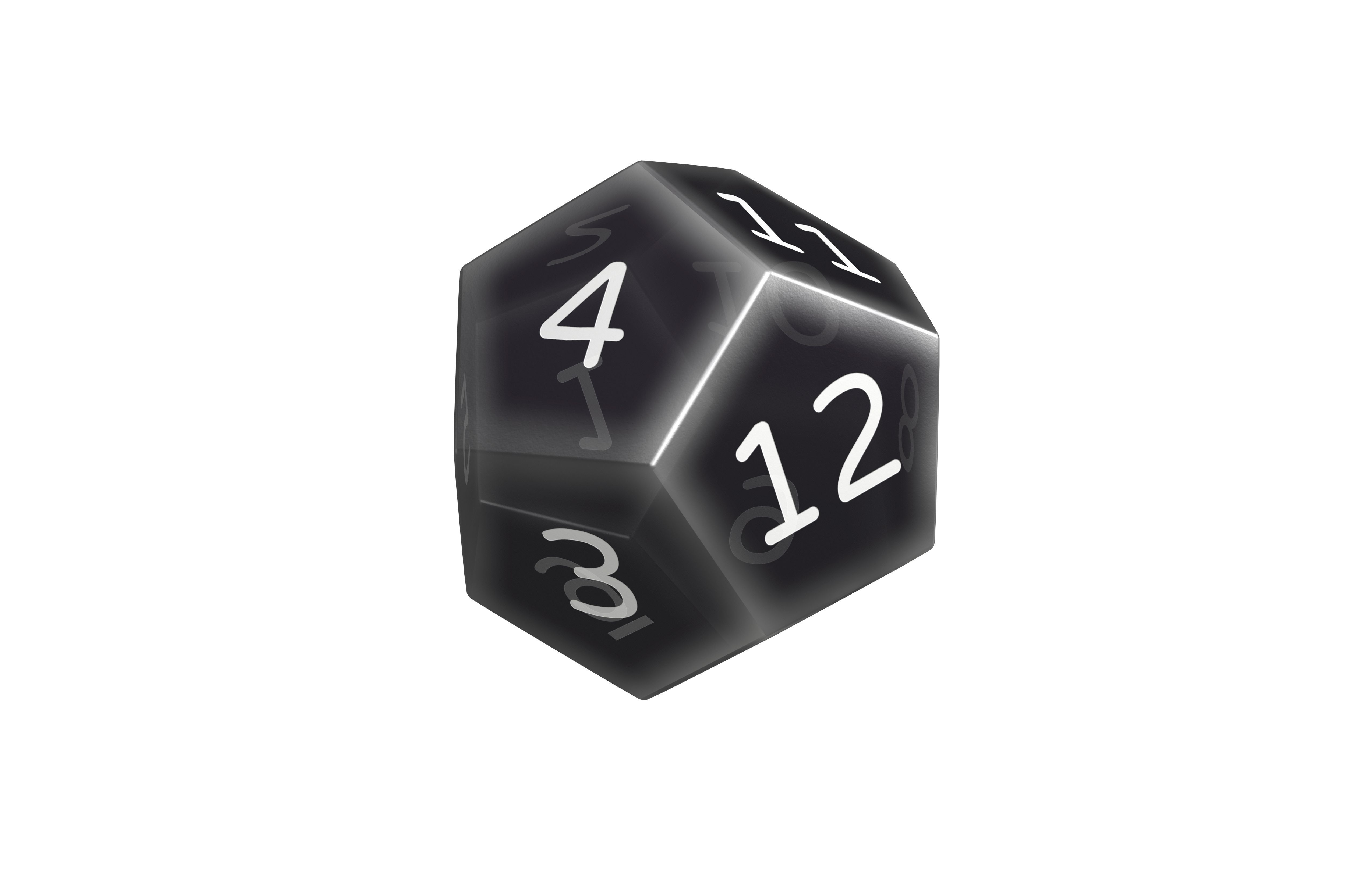 D12 Dice V1 014 Low-poly 3D model_1
