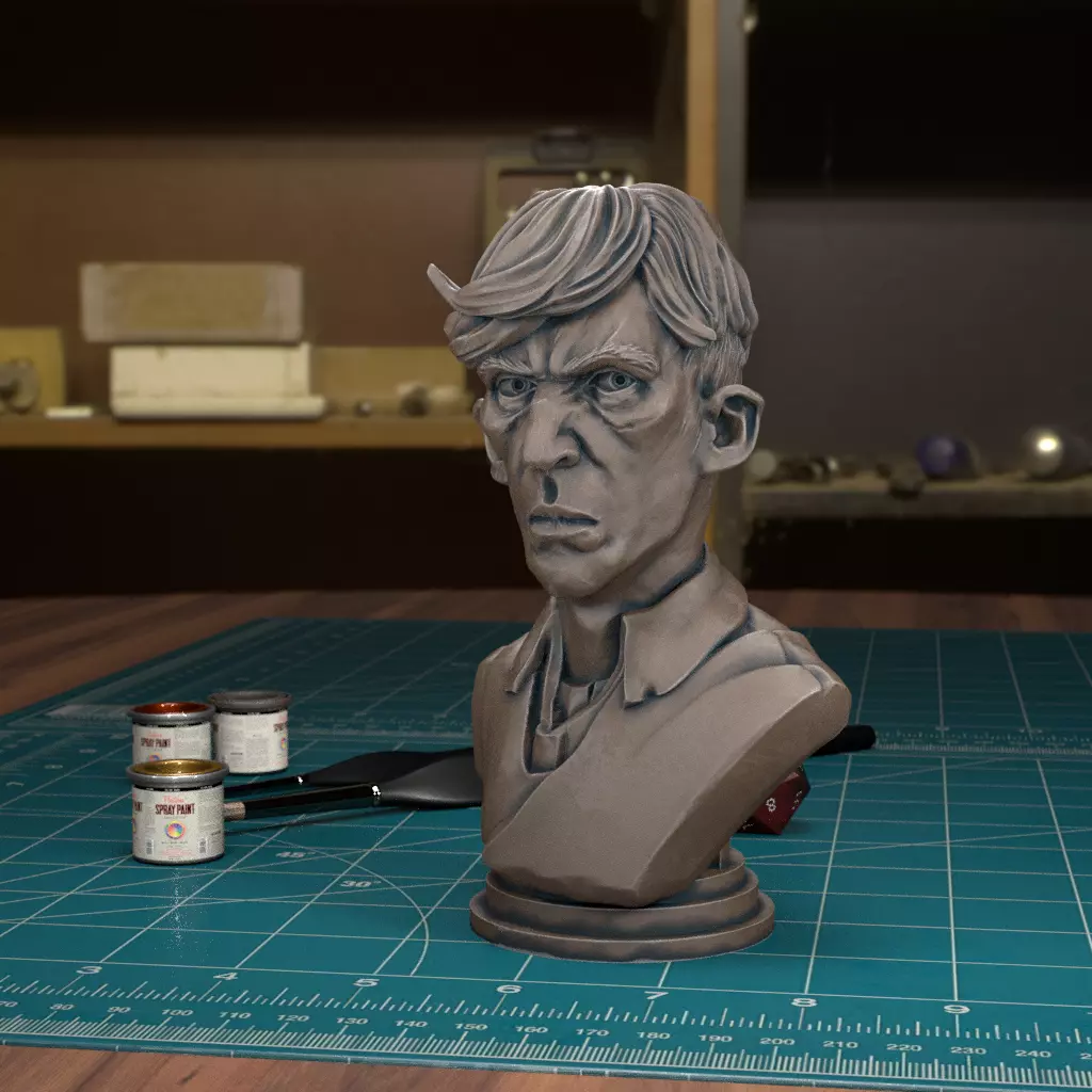 Hair Flick Bust - Pre-Supported 3D print model