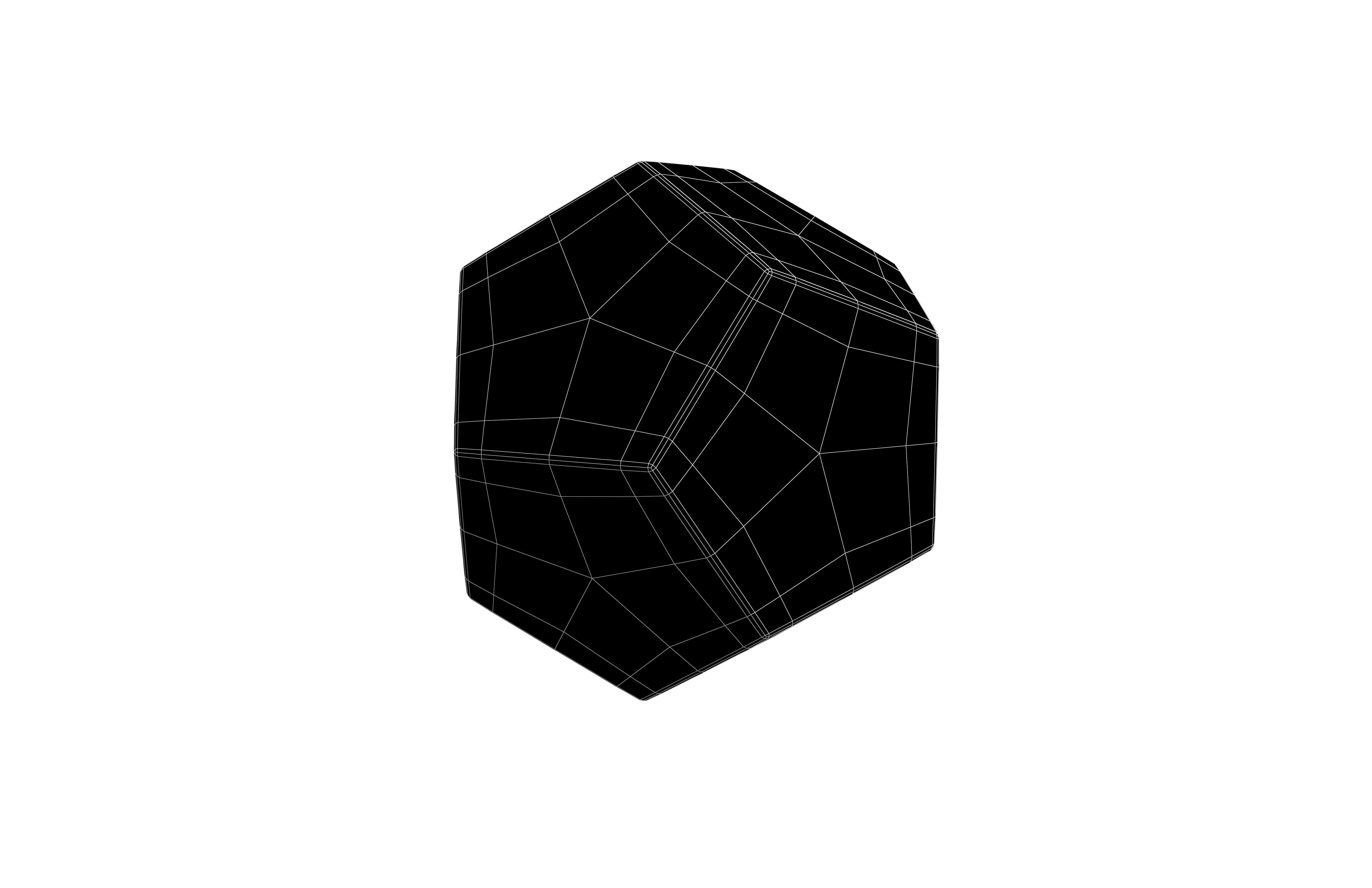 D12 Dice V1 019 Low-poly 3D model_4