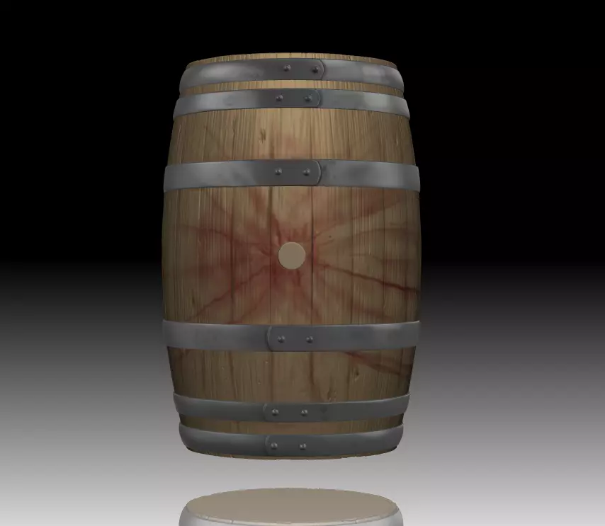 The Barrel wooden wine Free 3D print model