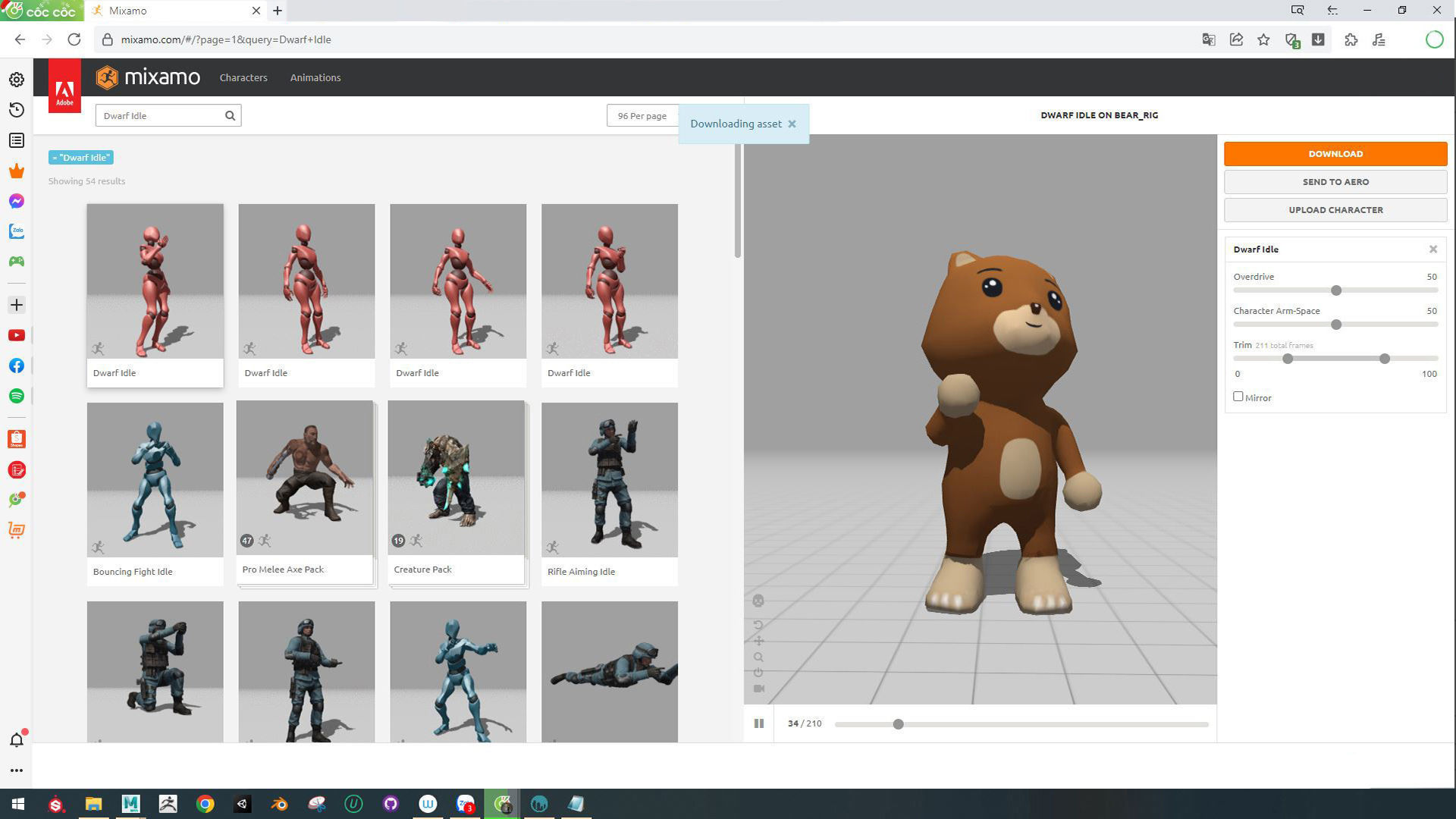Character001 Animated Bear 3D Low-poly 3D model_1