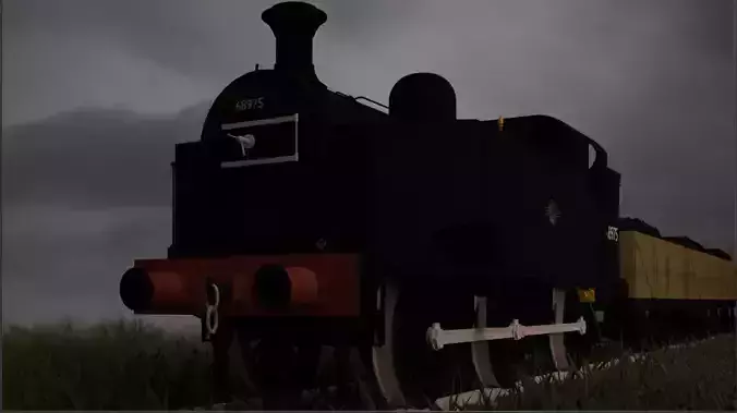 British Railways class J50 Steam locomotive  3D model